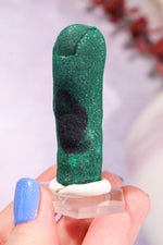 Malachite Stalactite 46gr | Zaire- Congo Minerals Tali & Loz Crystals