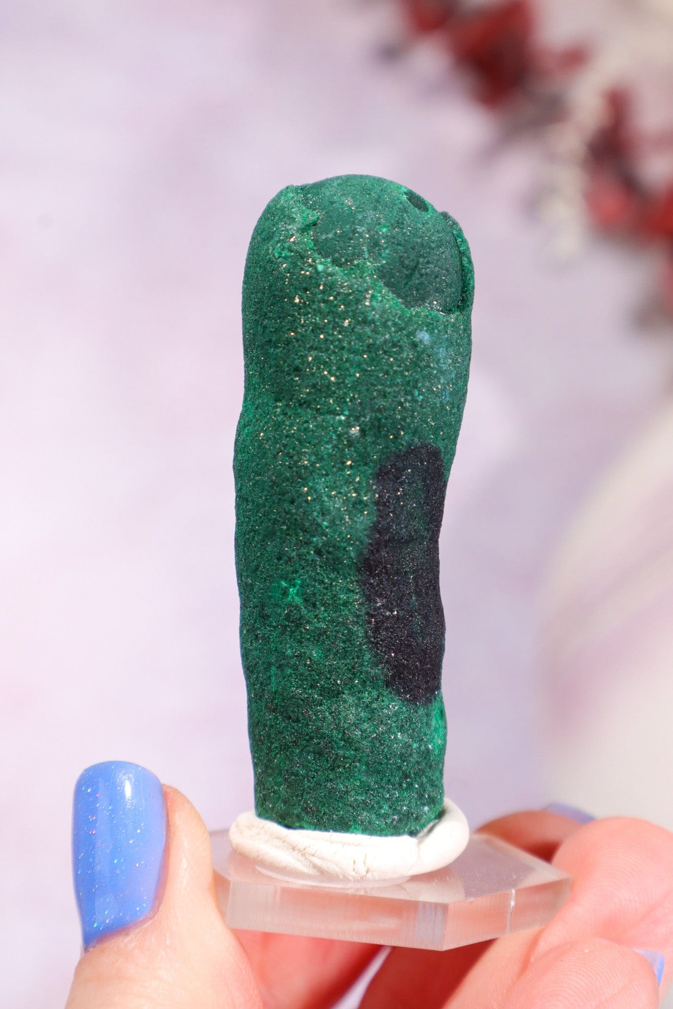 Malachite Stalactite 46gr | Zaire- Congo Minerals Tali & Loz Crystals