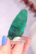 Malachite Stalactite 52gr | Zaire- Congo Minerals Tali & Loz Crystals
