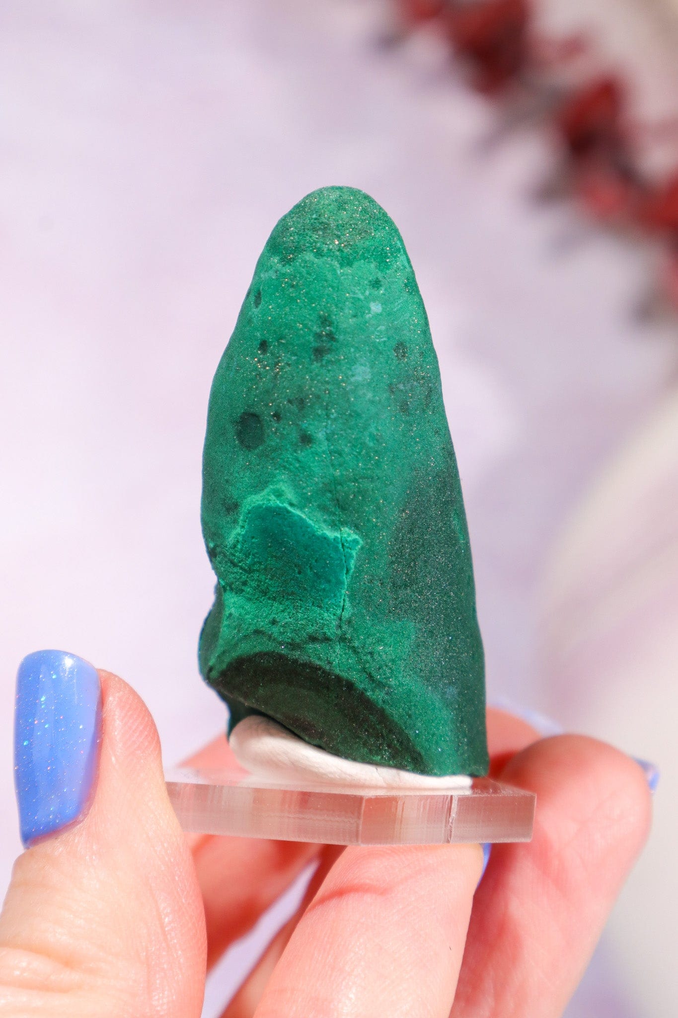 Malachite Stalactite 52gr | Zaire- Congo Minerals Tali & Loz Crystals