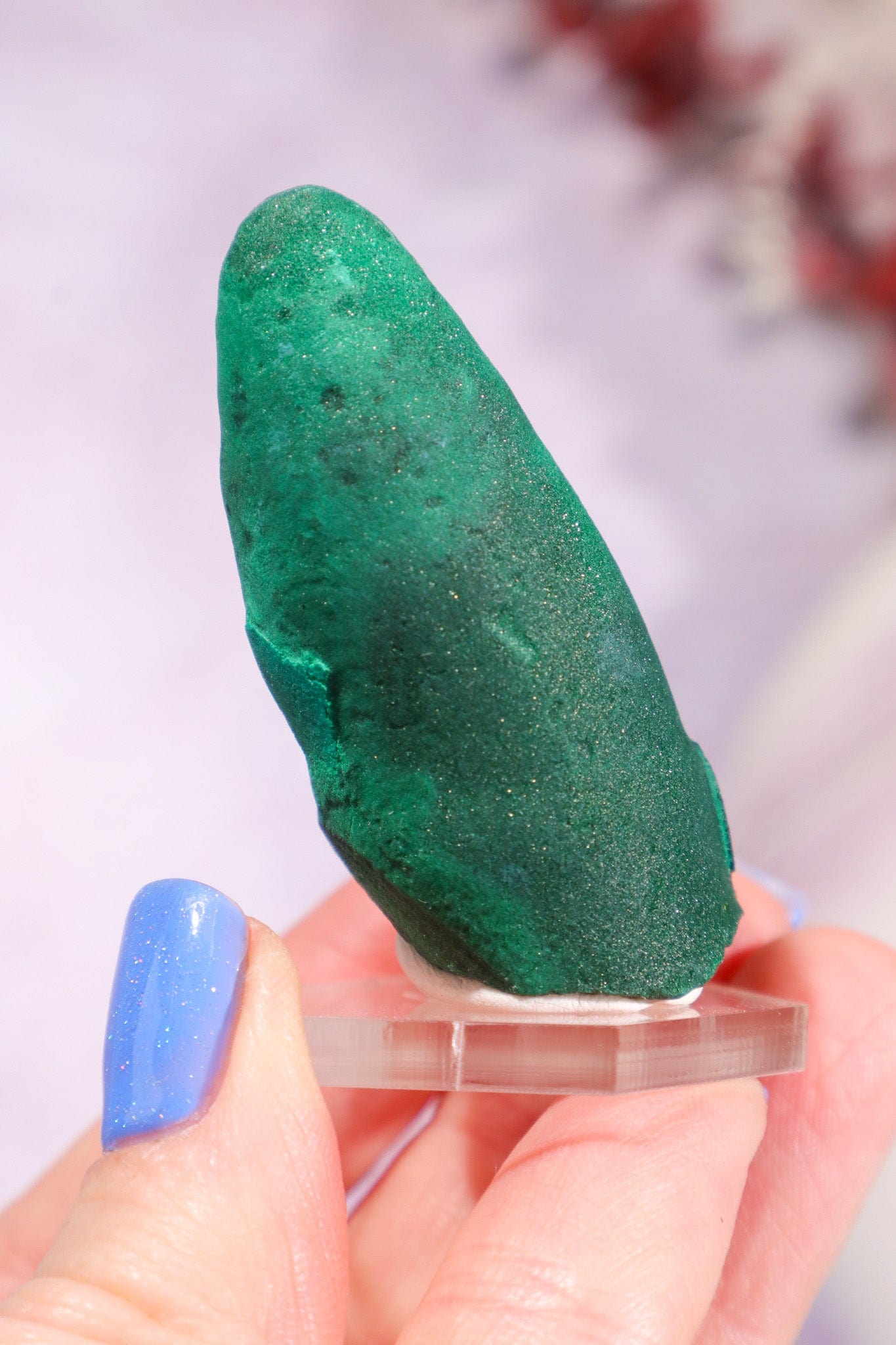 Malachite Stalactite 52gr | Zaire- Congo Minerals Tali & Loz Crystals