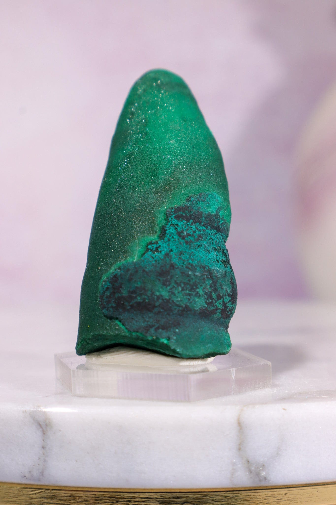 Malachite Stalactite 52gr | Zaire- Congo Minerals Tali & Loz Crystals