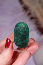 Malachite Stalactite 52gr | Zaire- Congo Minerals Tali & Loz Crystals