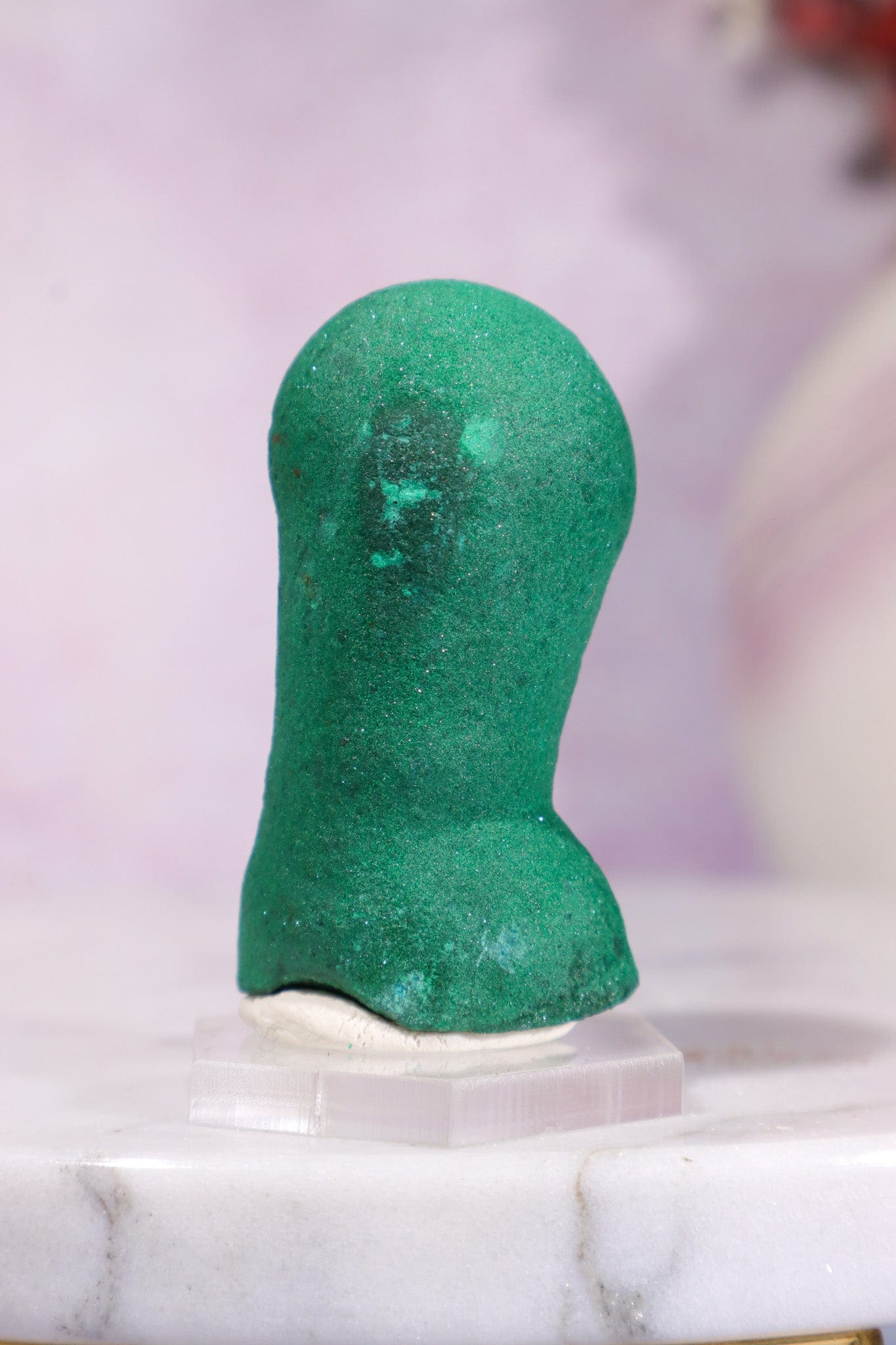 Malachite Stalactite 54gr | Zaire- Congo Minerals Tali & Loz Crystals