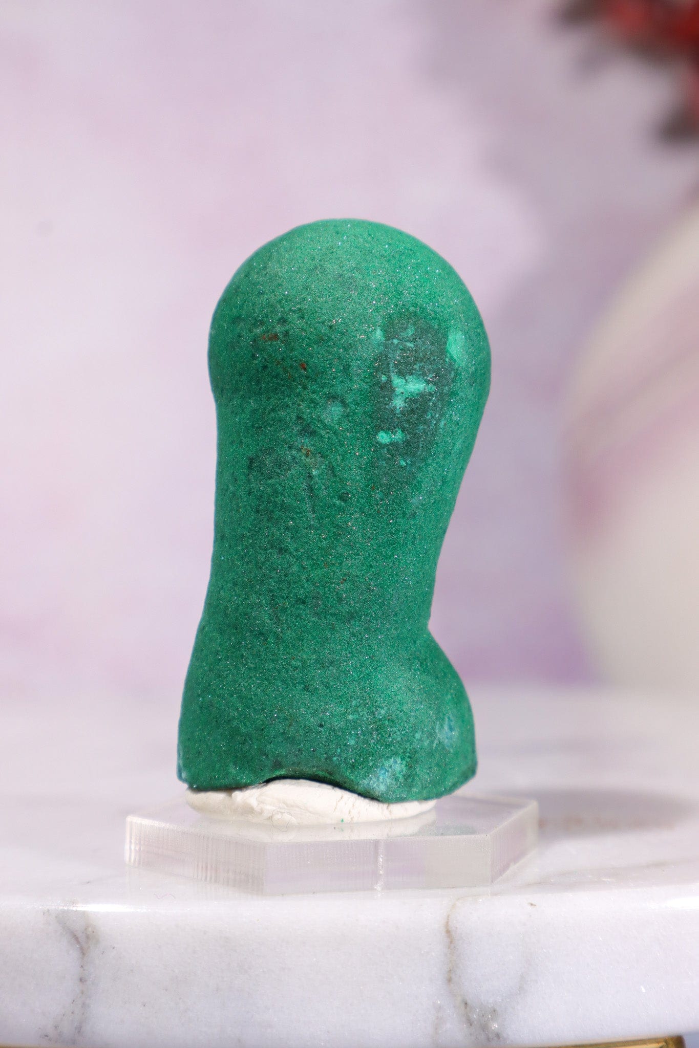 Malachite Stalactite 54gr | Zaire- Congo Minerals Tali & Loz Crystals