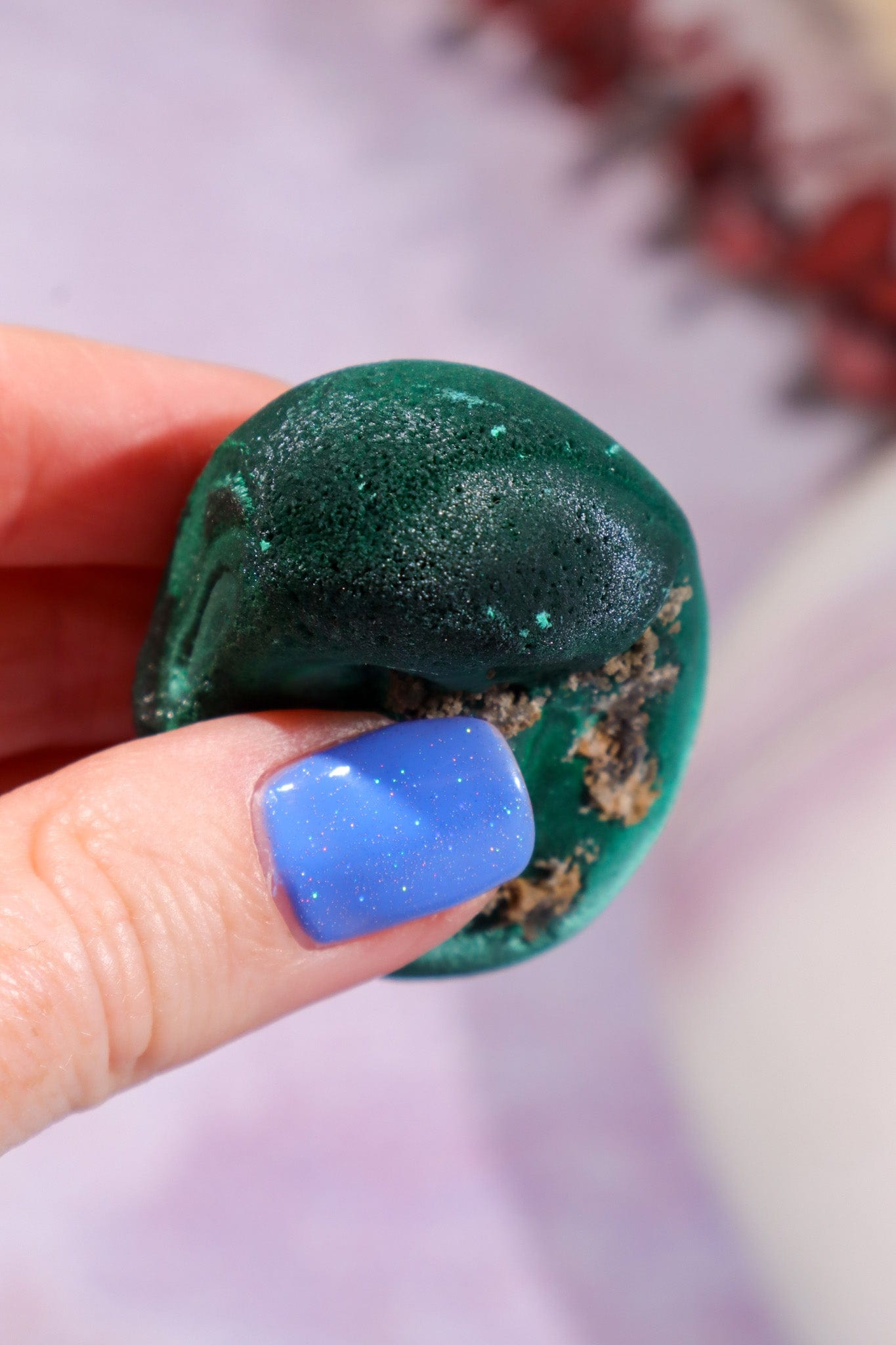 Malachite Stalactite 73gr | Zaire- Congo Minerals Tali & Loz Crystals