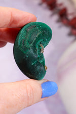 Malachite Stalactite 73gr | Zaire- Congo Minerals Tali & Loz Crystals