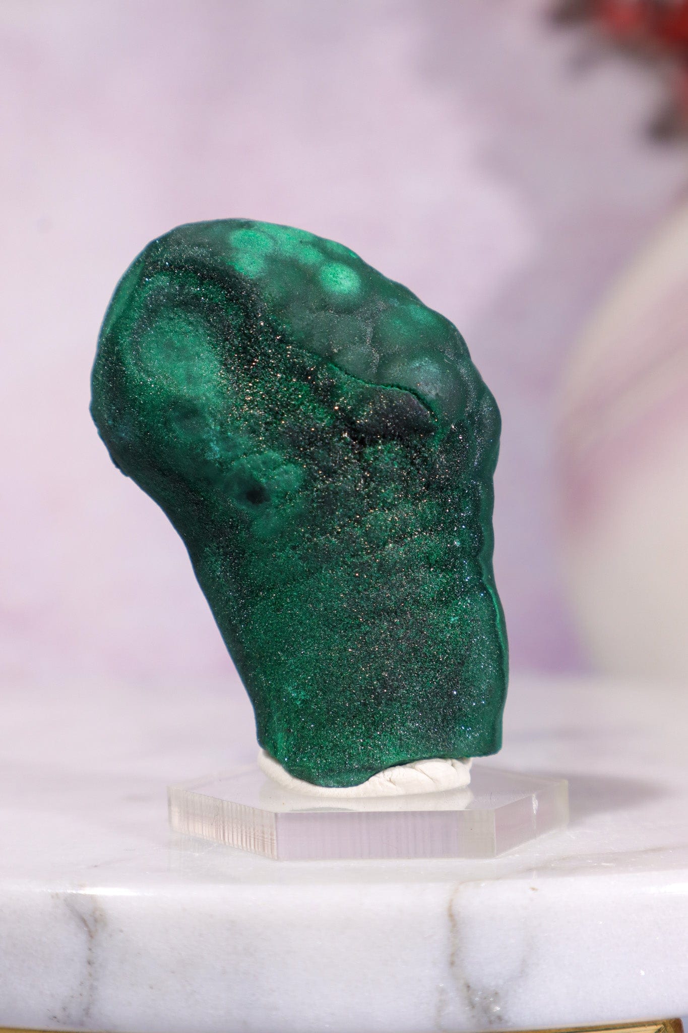 Malachite Stalactite 78gr | Zaire- Congo Minerals Tali & Loz Crystals