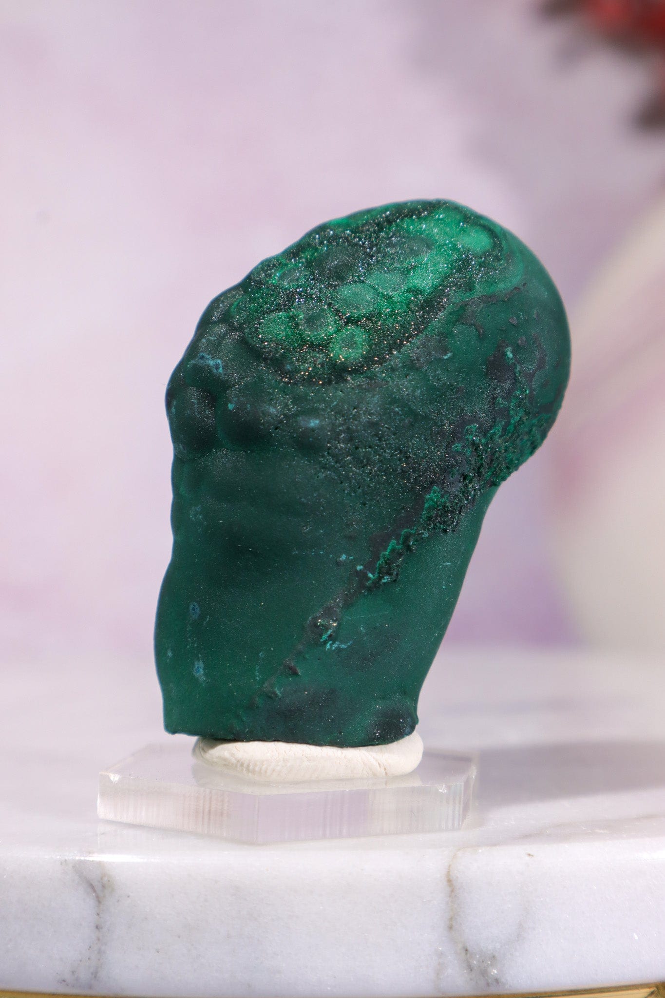Malachite Stalactite 78gr | Zaire- Congo Minerals Tali & Loz Crystals