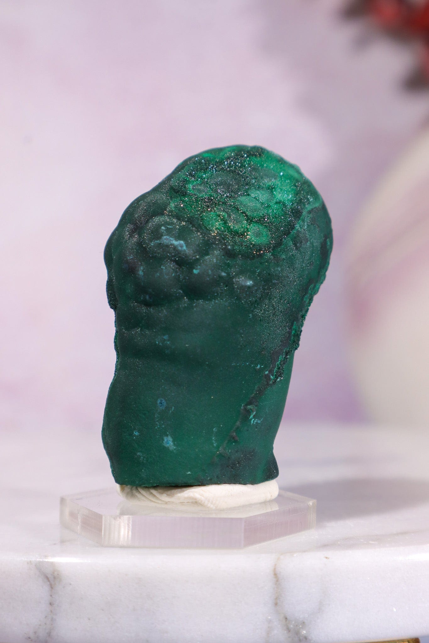 Malachite Stalactite 78gr | Zaire- Congo Minerals Tali & Loz Crystals