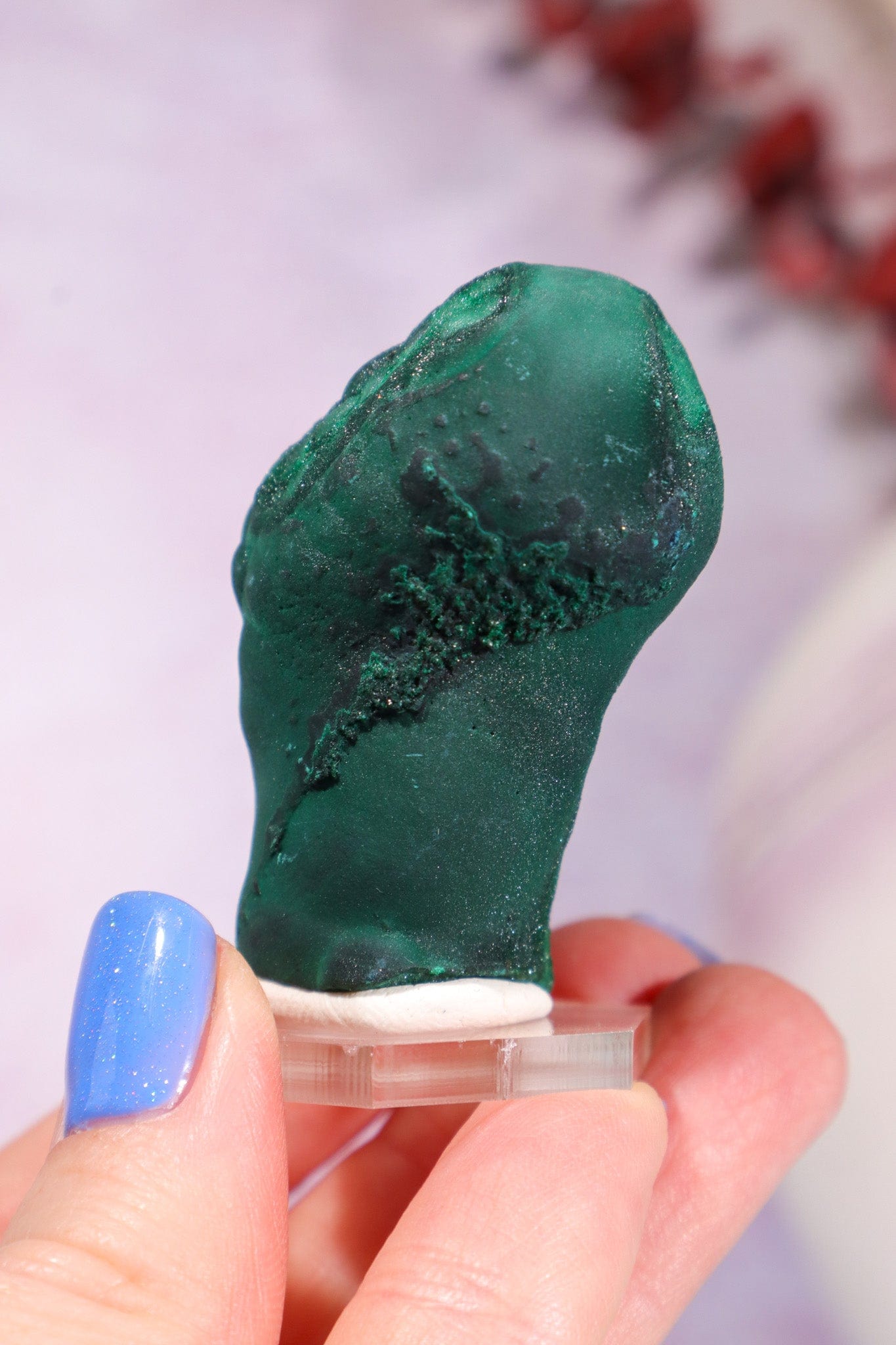 Malachite Stalactite 78gr | Zaire- Congo Minerals Tali & Loz Crystals