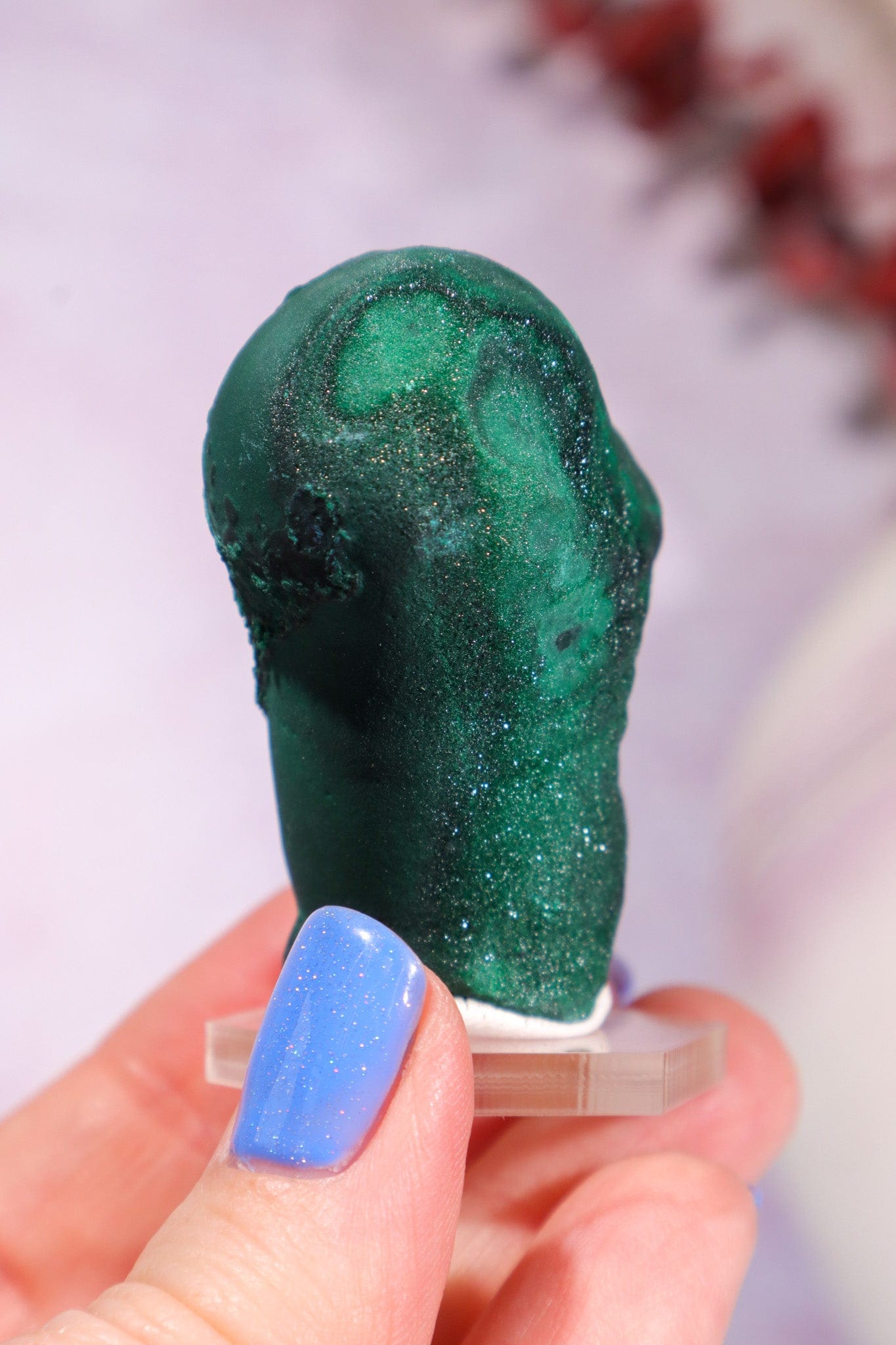 Malachite Stalactite 78gr | Zaire- Congo Minerals Tali & Loz Crystals