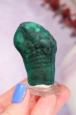 Malachite Stalactite 78gr | Zaire- Congo Minerals Tali & Loz Crystals