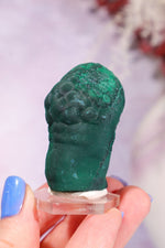 Malachite Stalactite 78gr | Zaire- Congo Minerals Tali & Loz Crystals