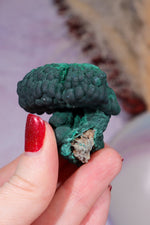 Malachite Stalactite 83gr , Zaire- Congo Minerals Tali & Loz Crystals