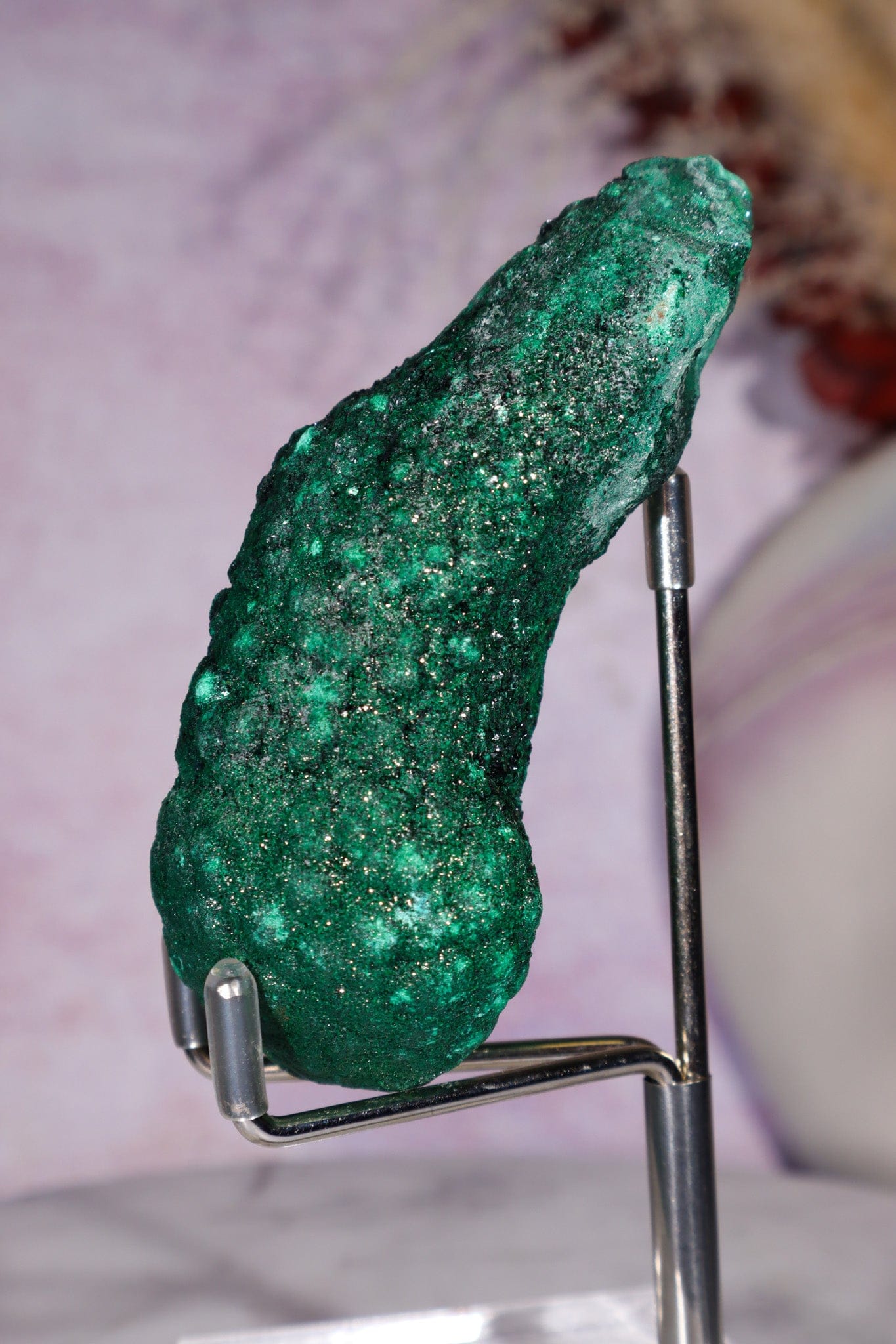 Malachite Stalactite Specimen 203gr, Zaire- Congo Minerals Tali & Loz Crystals
