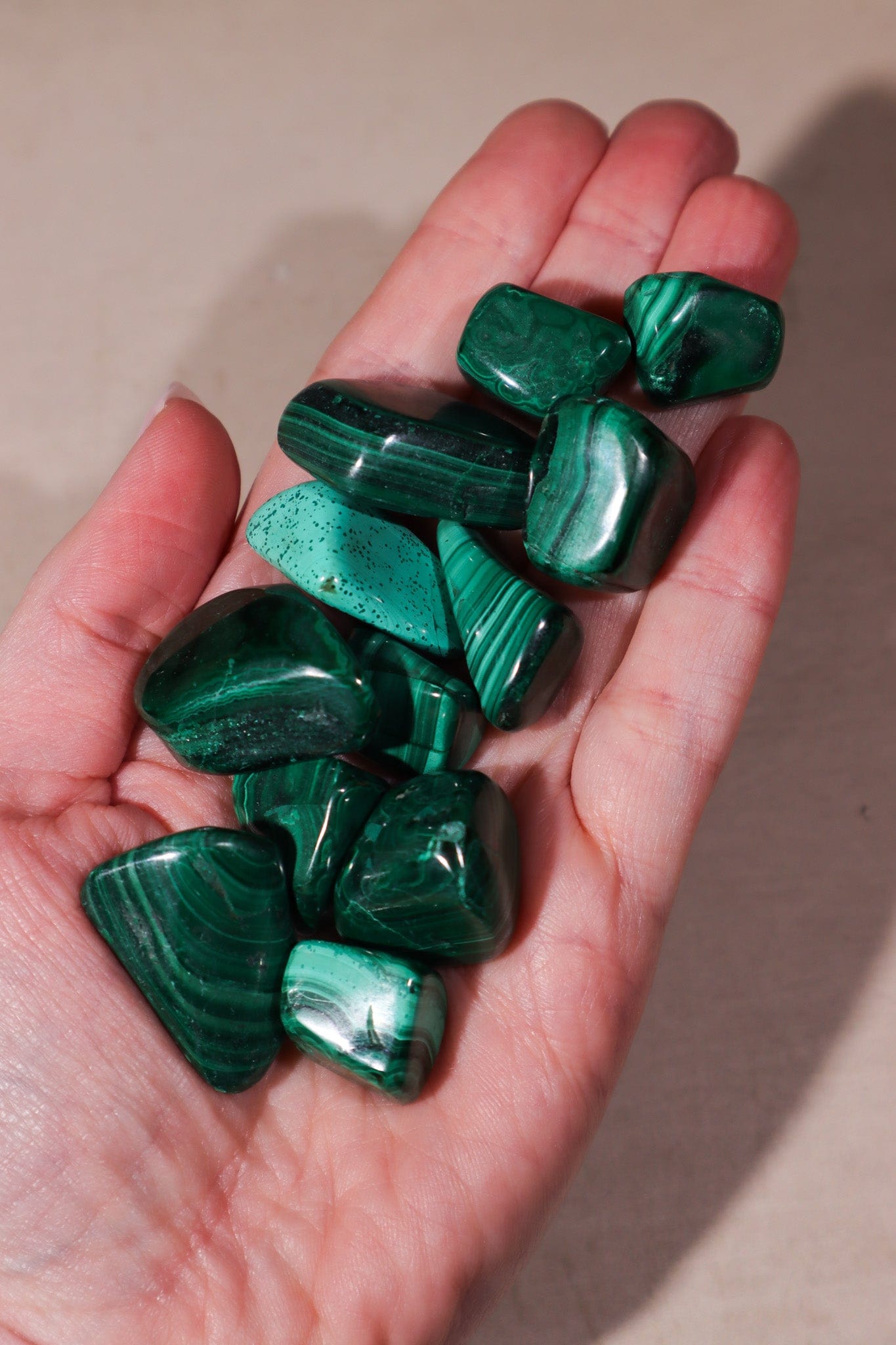 Malachite Tumblestones Tumblestones Tali & Loz Crystals