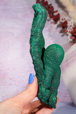 Malachite Twin Stalactite Specimen 0.7KG | Zaire- Congo Minerals Tali & Loz Crystals