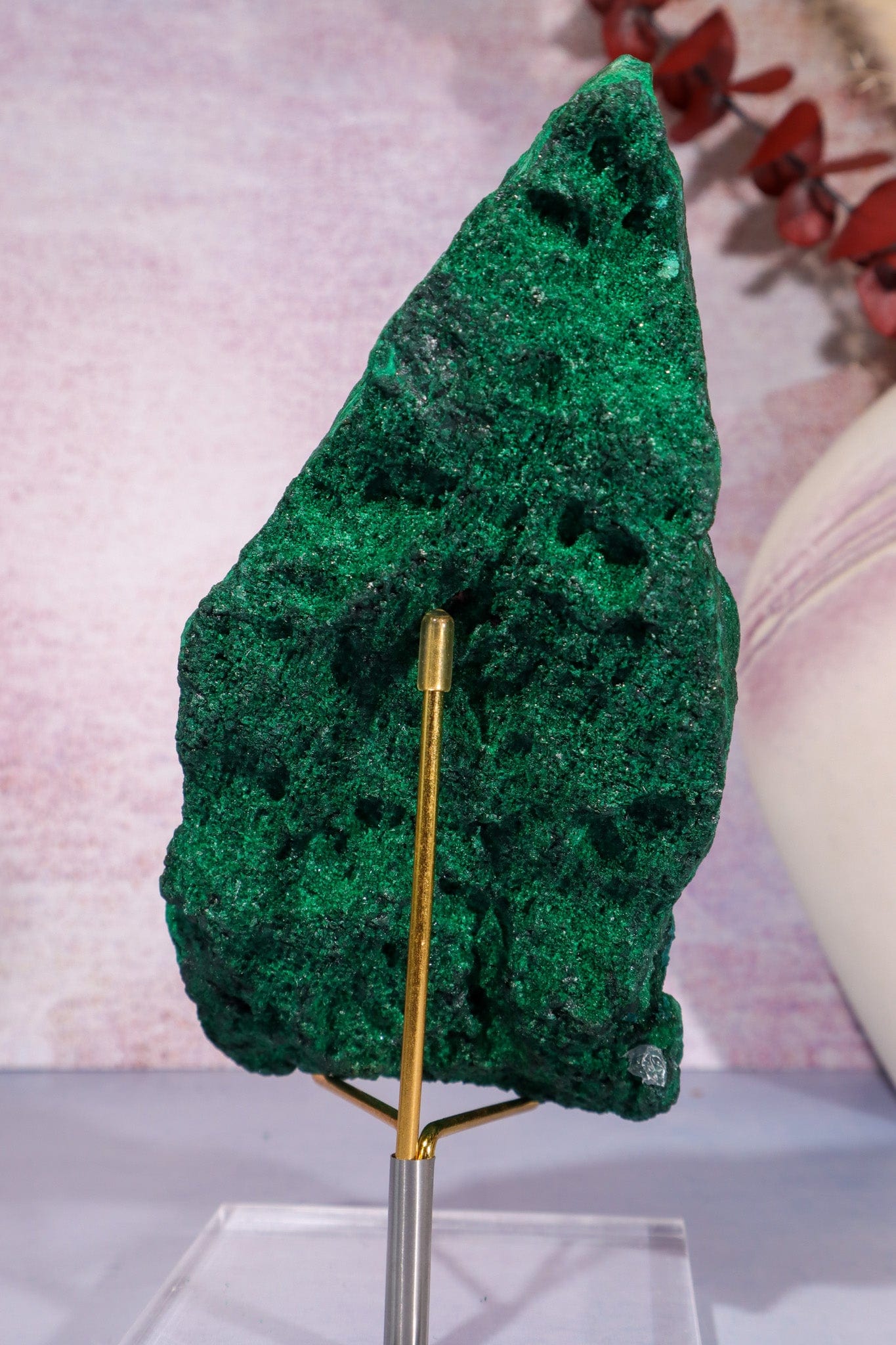 Malachite Twin Stalactite Specimen 0.7KG | Zaire- Congo Minerals Tali & Loz Crystals
