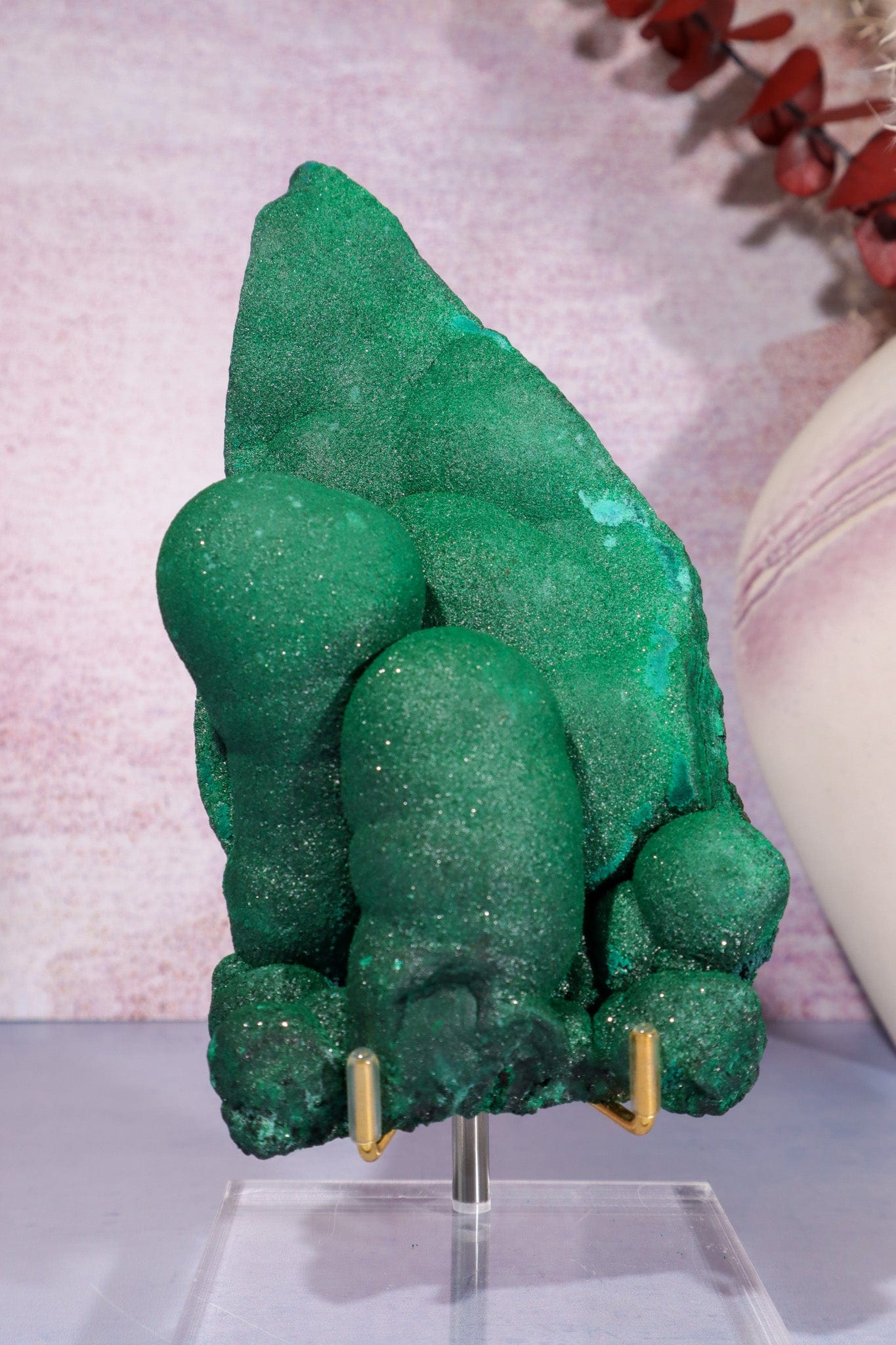 Malachite Twin Stalactite Specimen 0.7KG | Zaire- Congo Minerals Tali & Loz Crystals