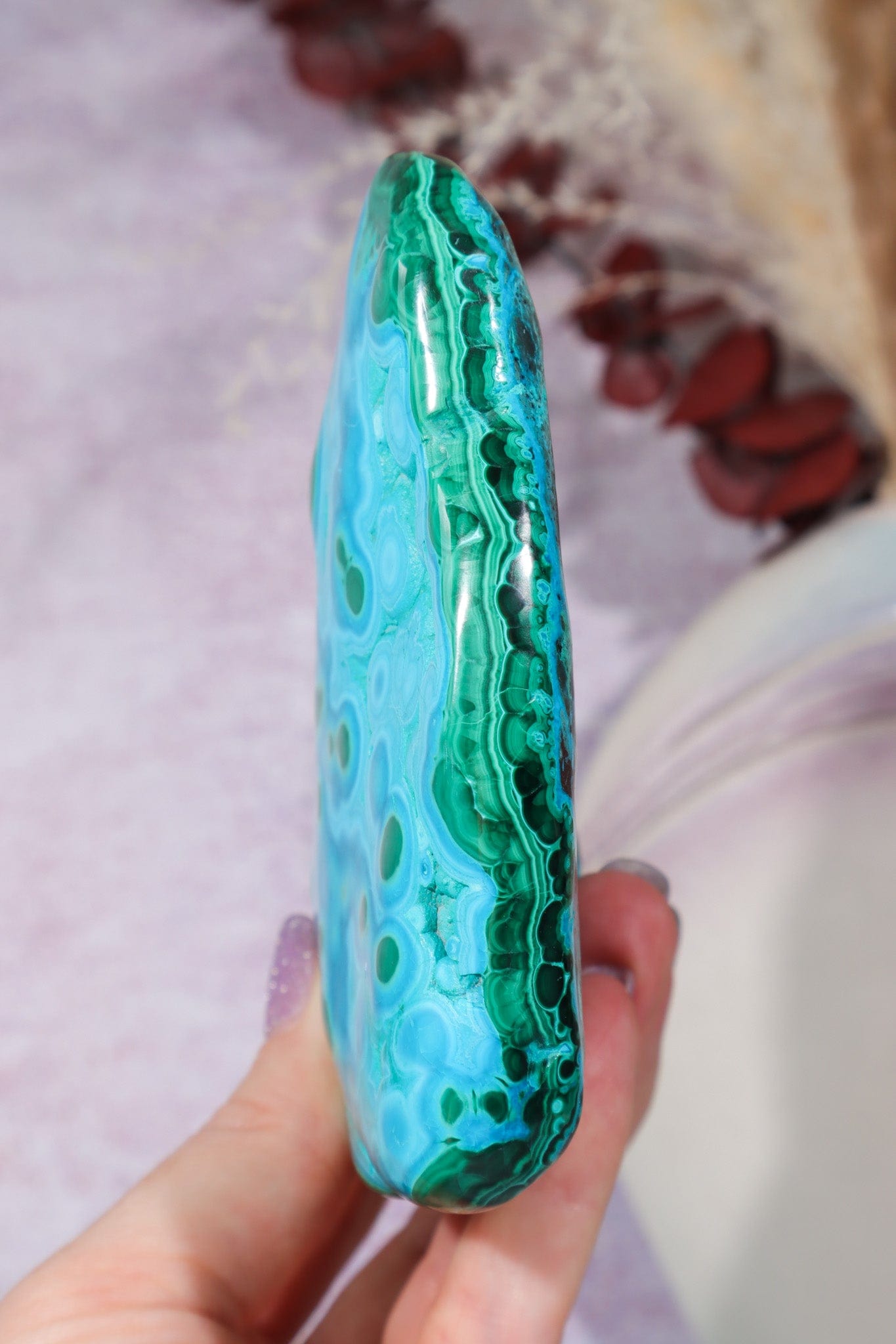 Malacholla Slab 10cm Slabs Tali & Loz Crystals