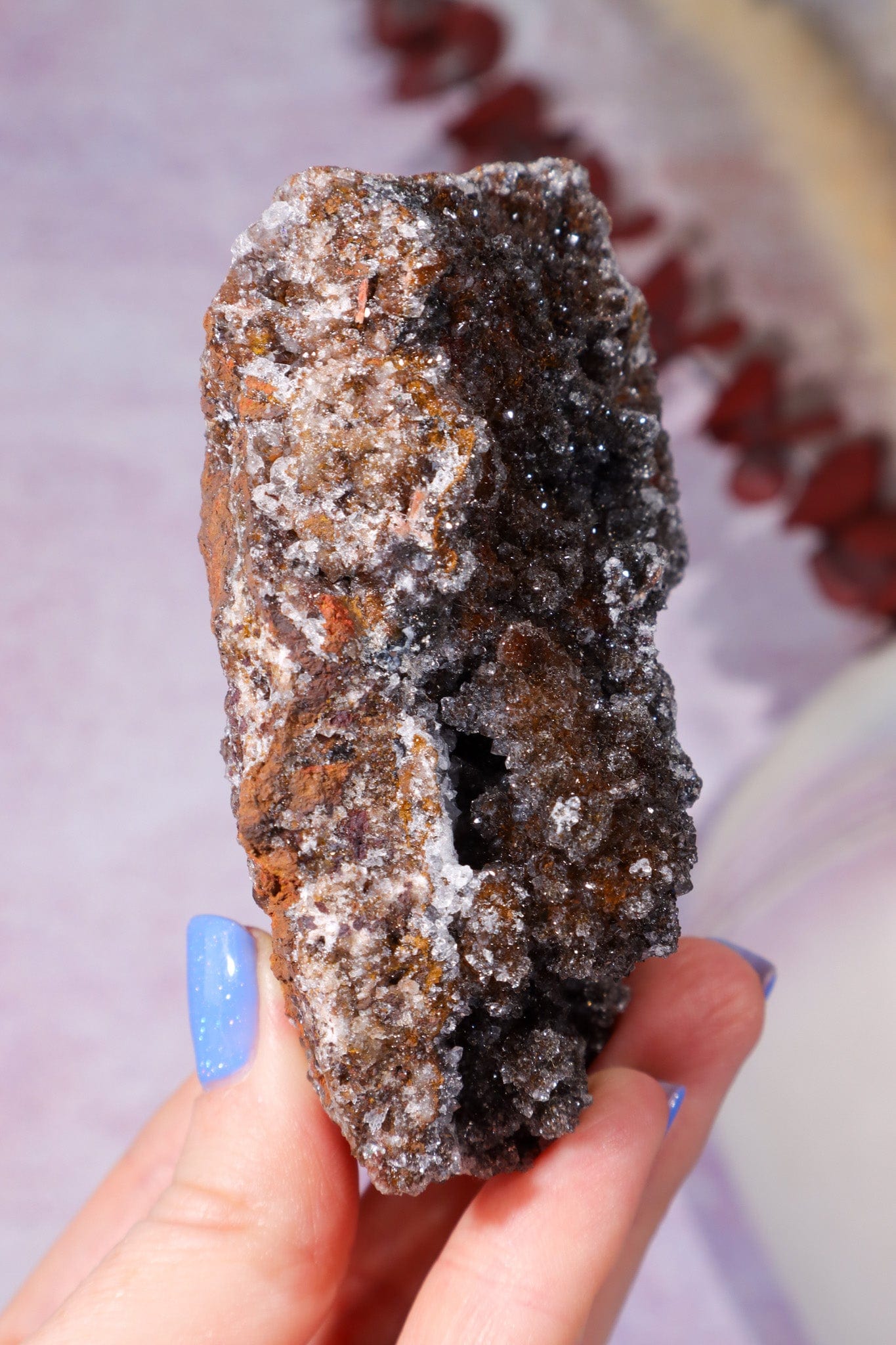 Manganese Quartz 268gr Specimen Tali & Loz