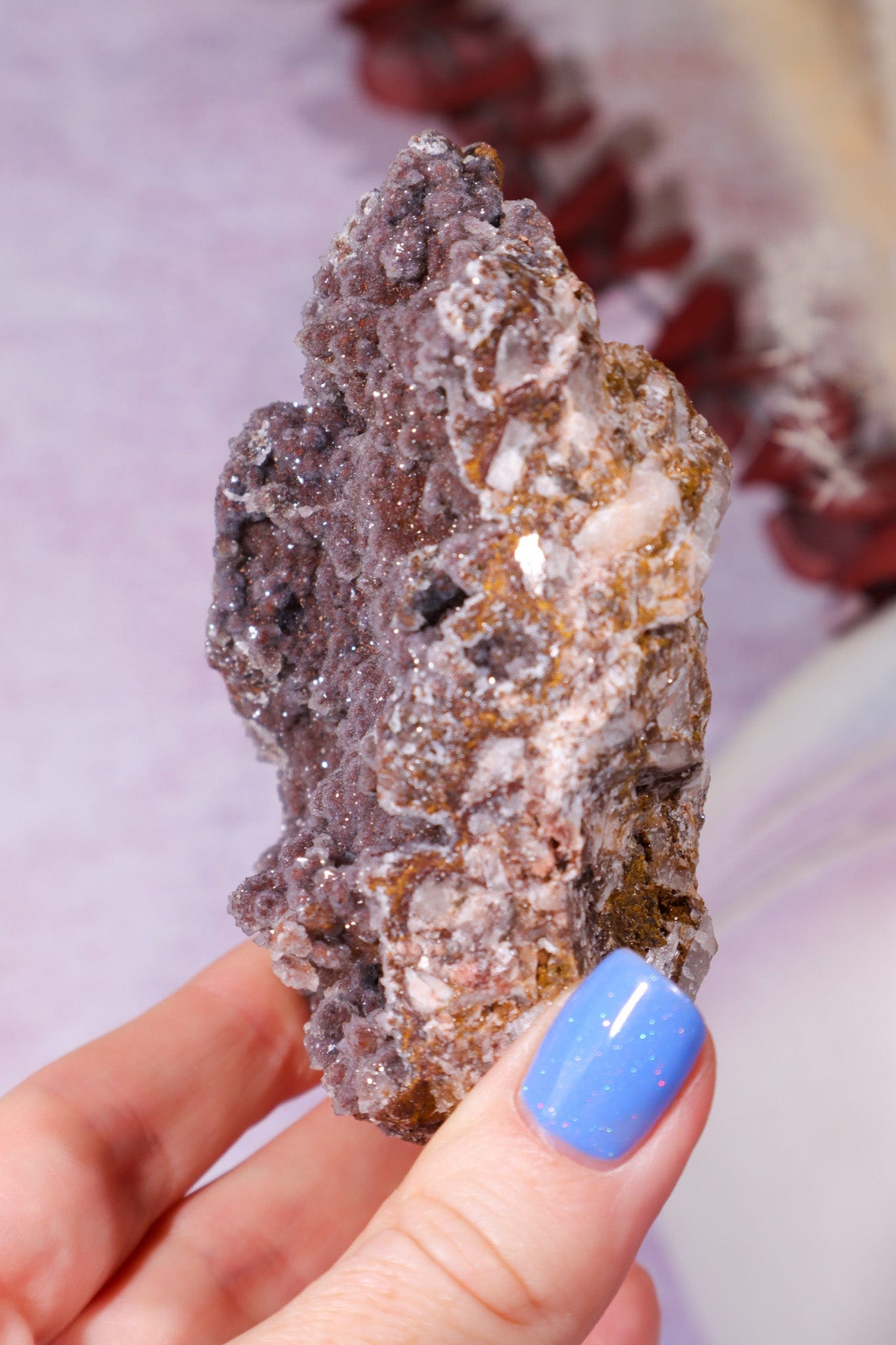 Manganese Quartz 333gr Specimen Tali & Loz