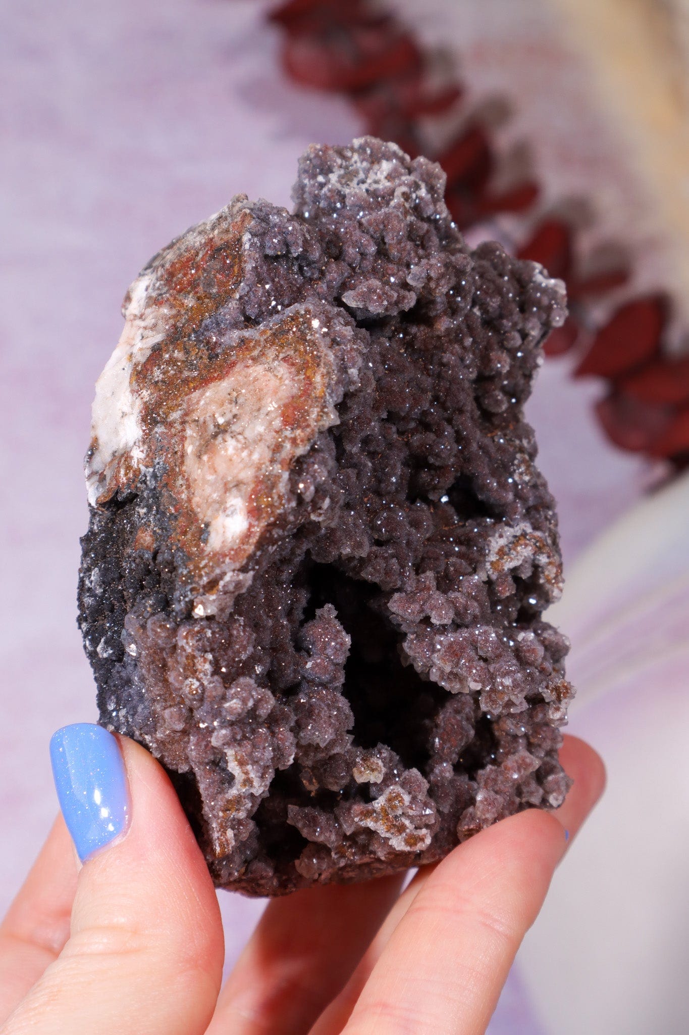 Manganese Quartz 333gr Specimen Tali & Loz