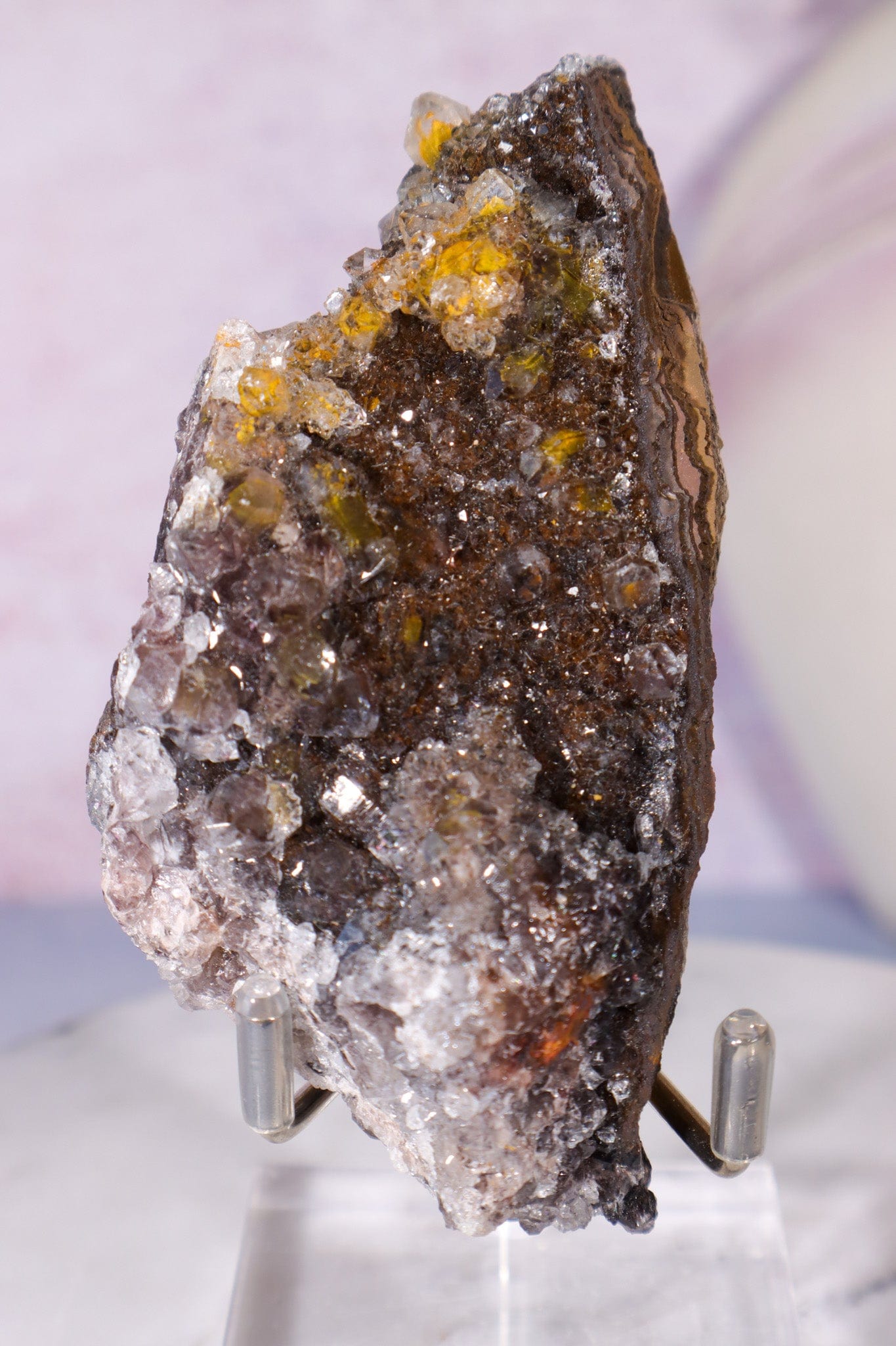 Manganese Quartz on Limonite 183gr Specimen Tali & Loz