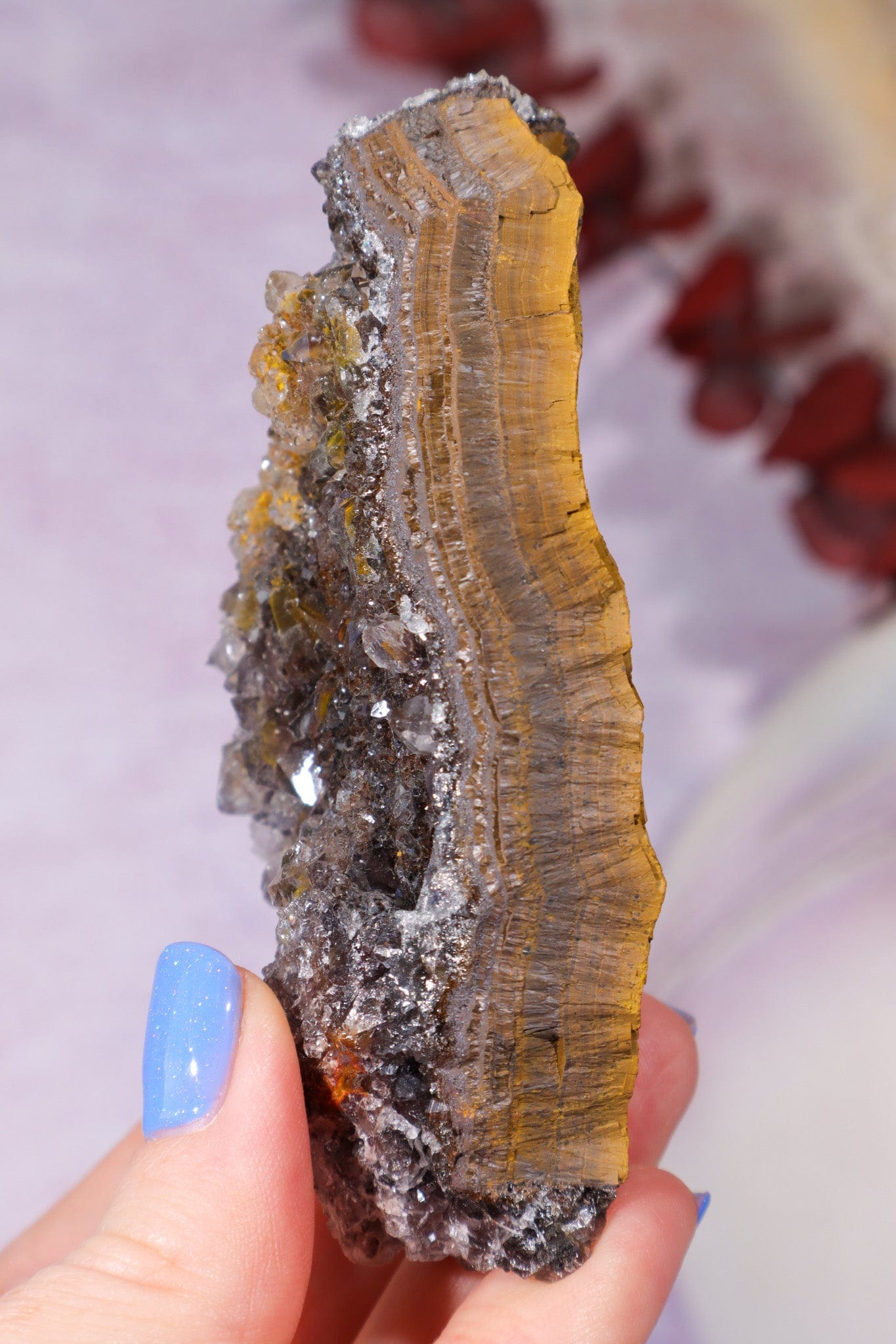 Manganese Quartz on Limonite 183gr Specimen Tali & Loz