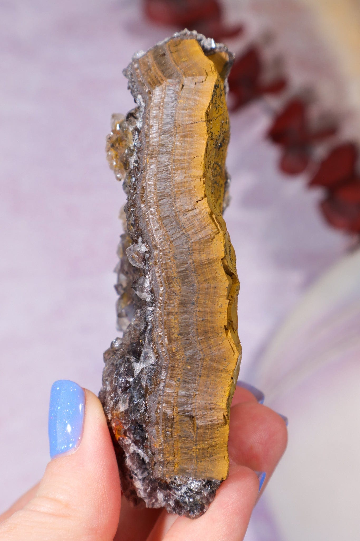 Manganese Quartz on Limonite 183gr Specimen Tali & Loz