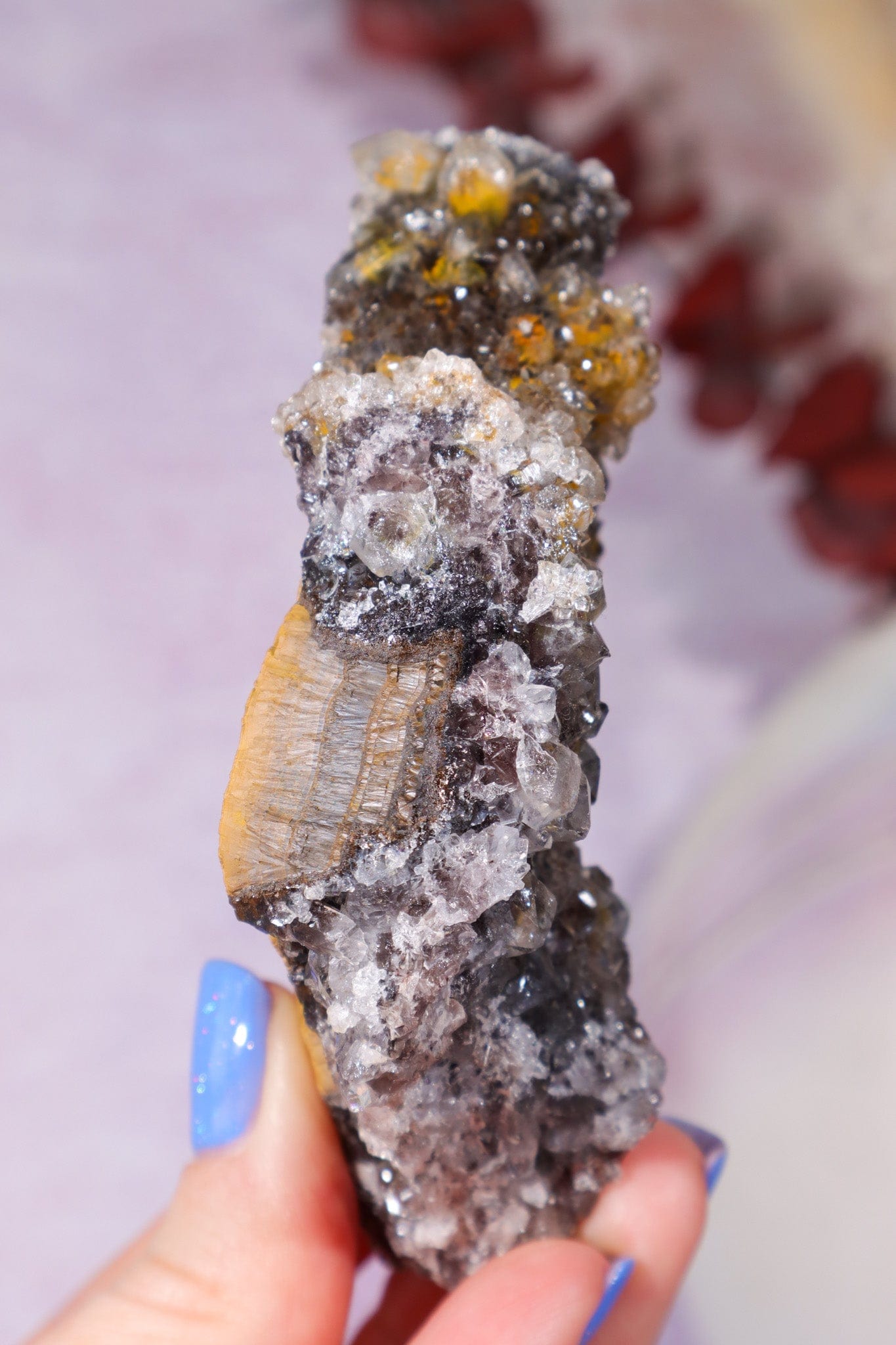 Manganese Quartz on Limonite 183gr Specimen Tali & Loz