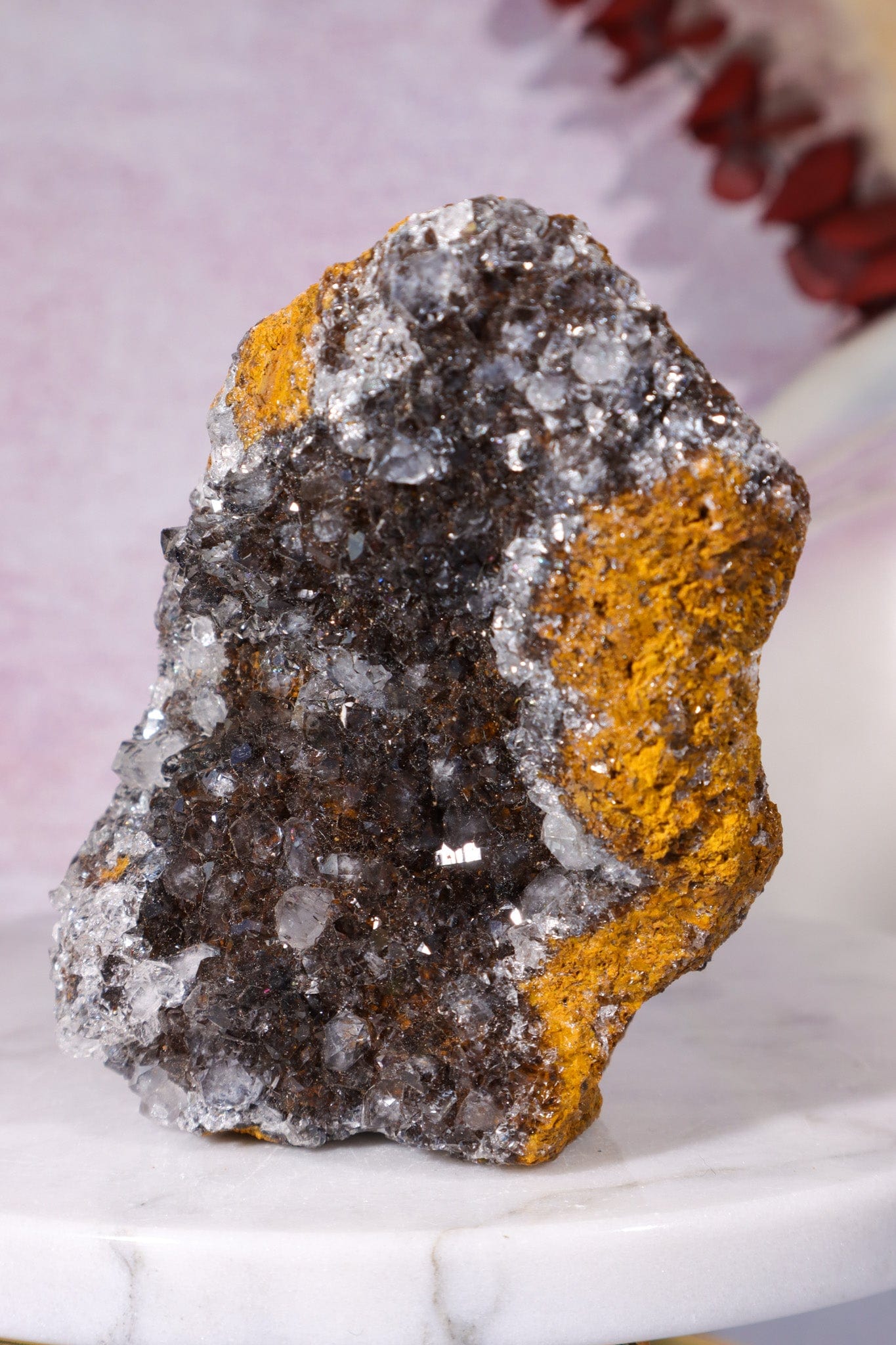 Manganese Quartz on Limonite 421gr Specimen Tali & Loz