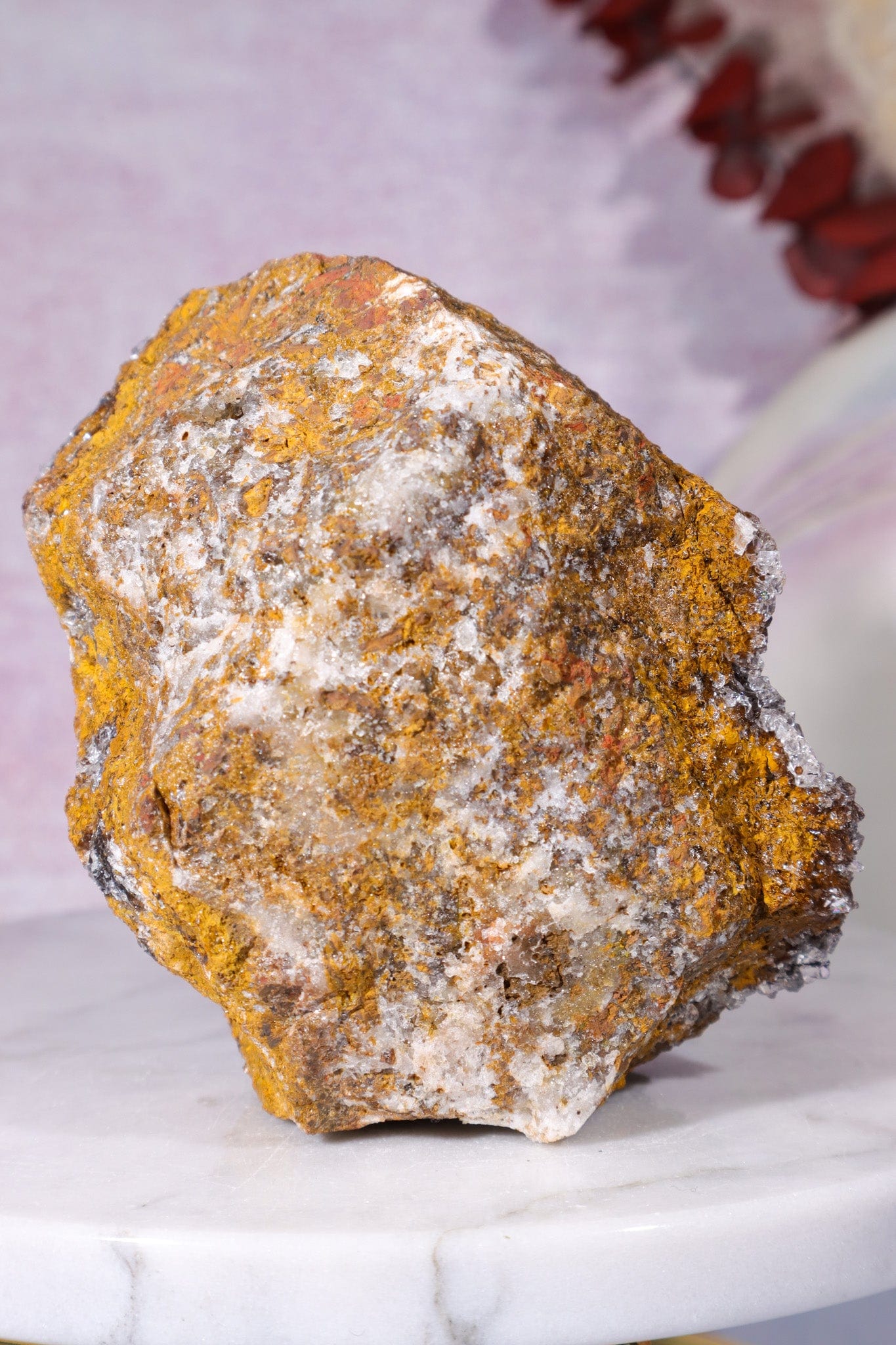 Manganese Quartz on Limonite 421gr Specimen Tali & Loz