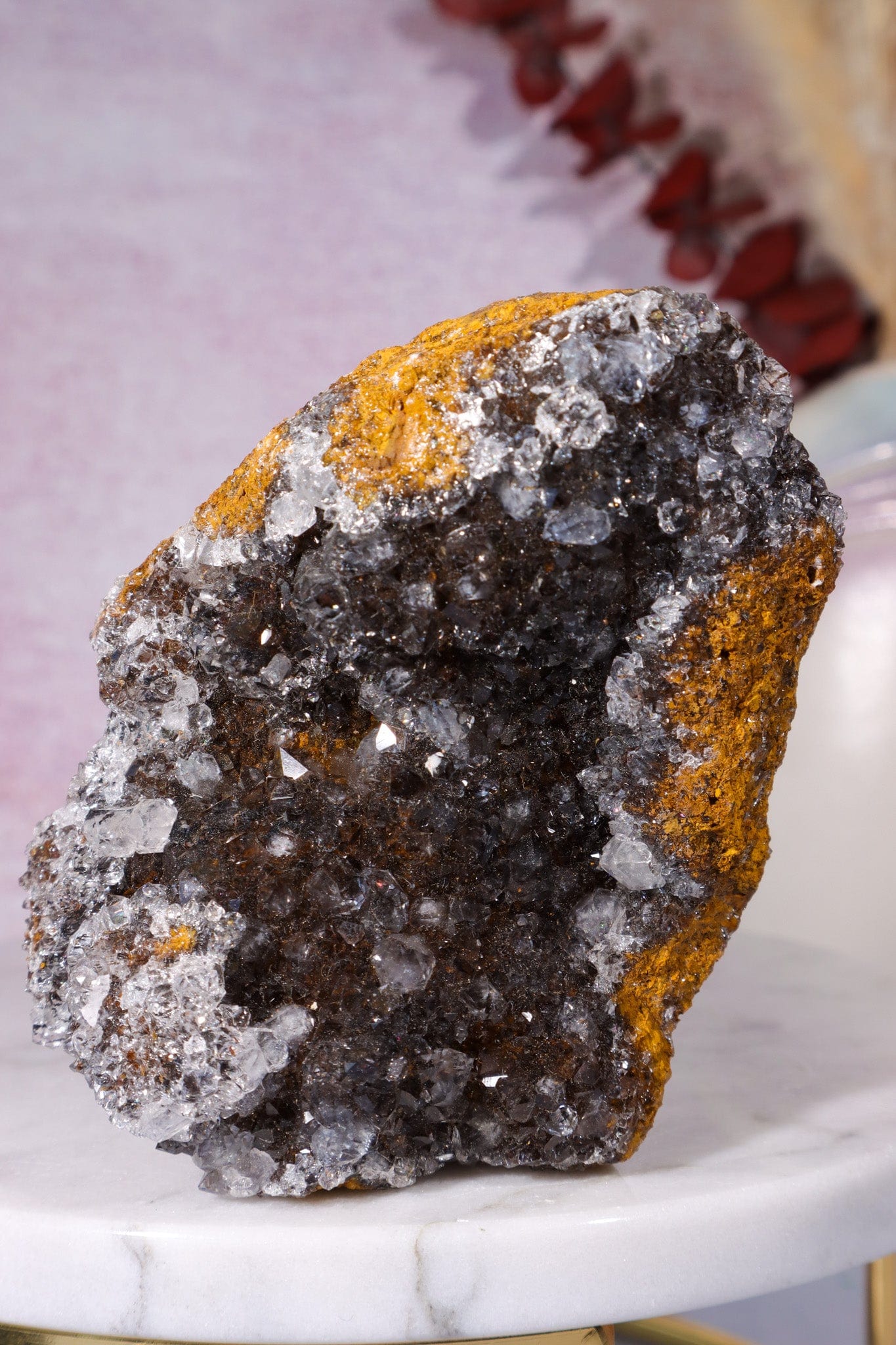 Manganese Quartz on Limonite 421gr Specimen Tali & Loz