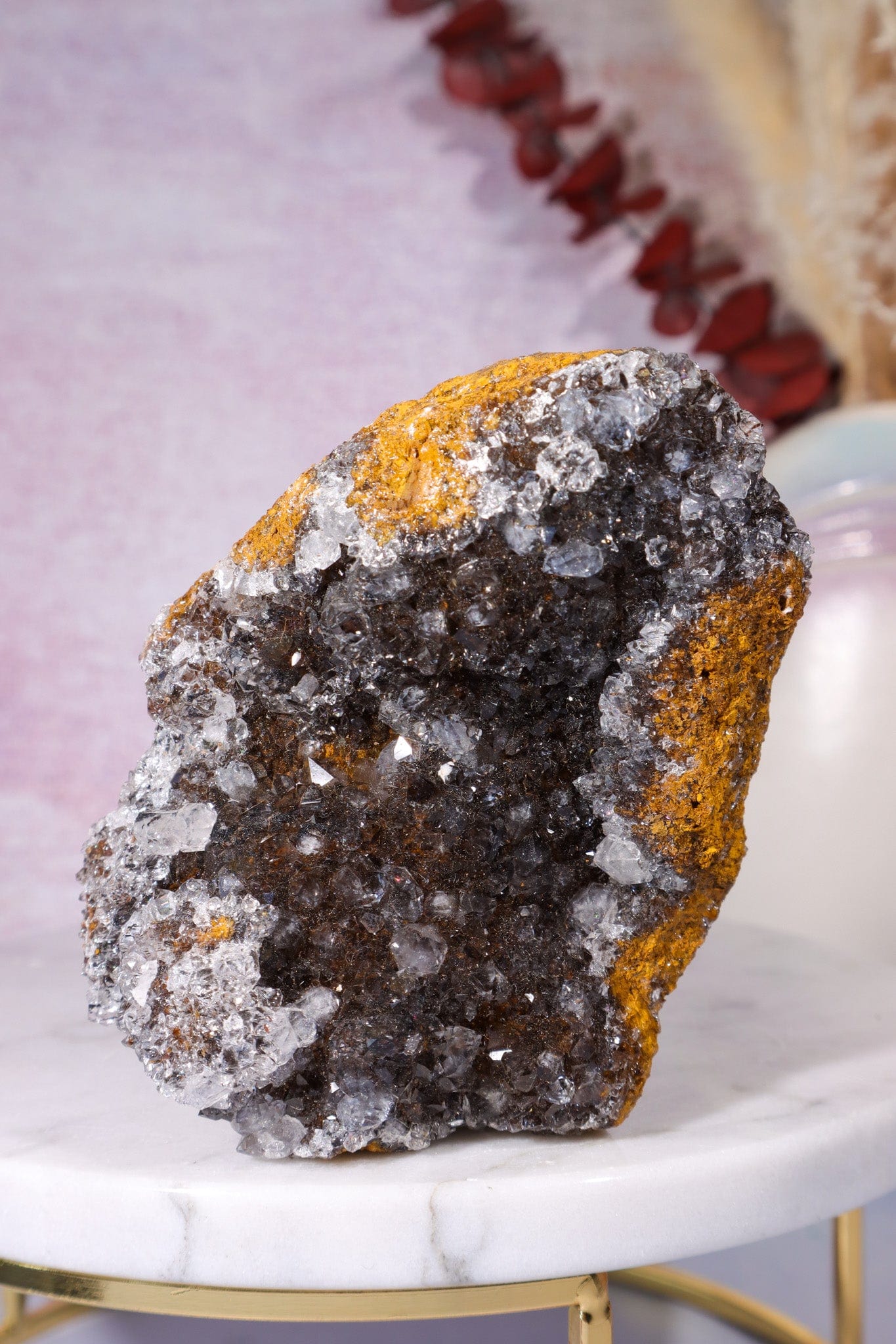 Manganese Quartz on Limonite 421gr Specimen Tali & Loz