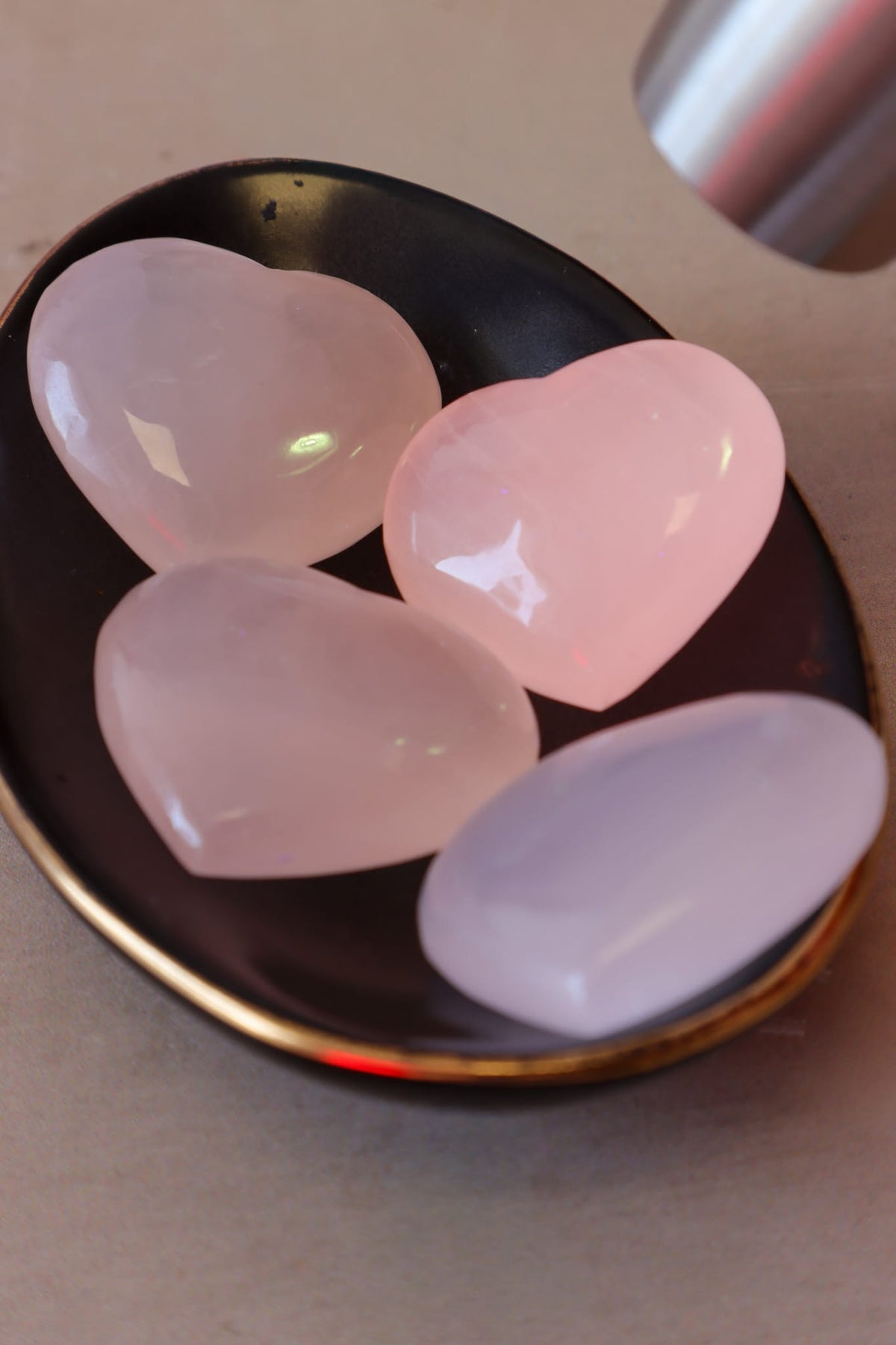 Mangano Calcite Heart | Small | Intuitively Chosen Heart Tali & Loz Crystals