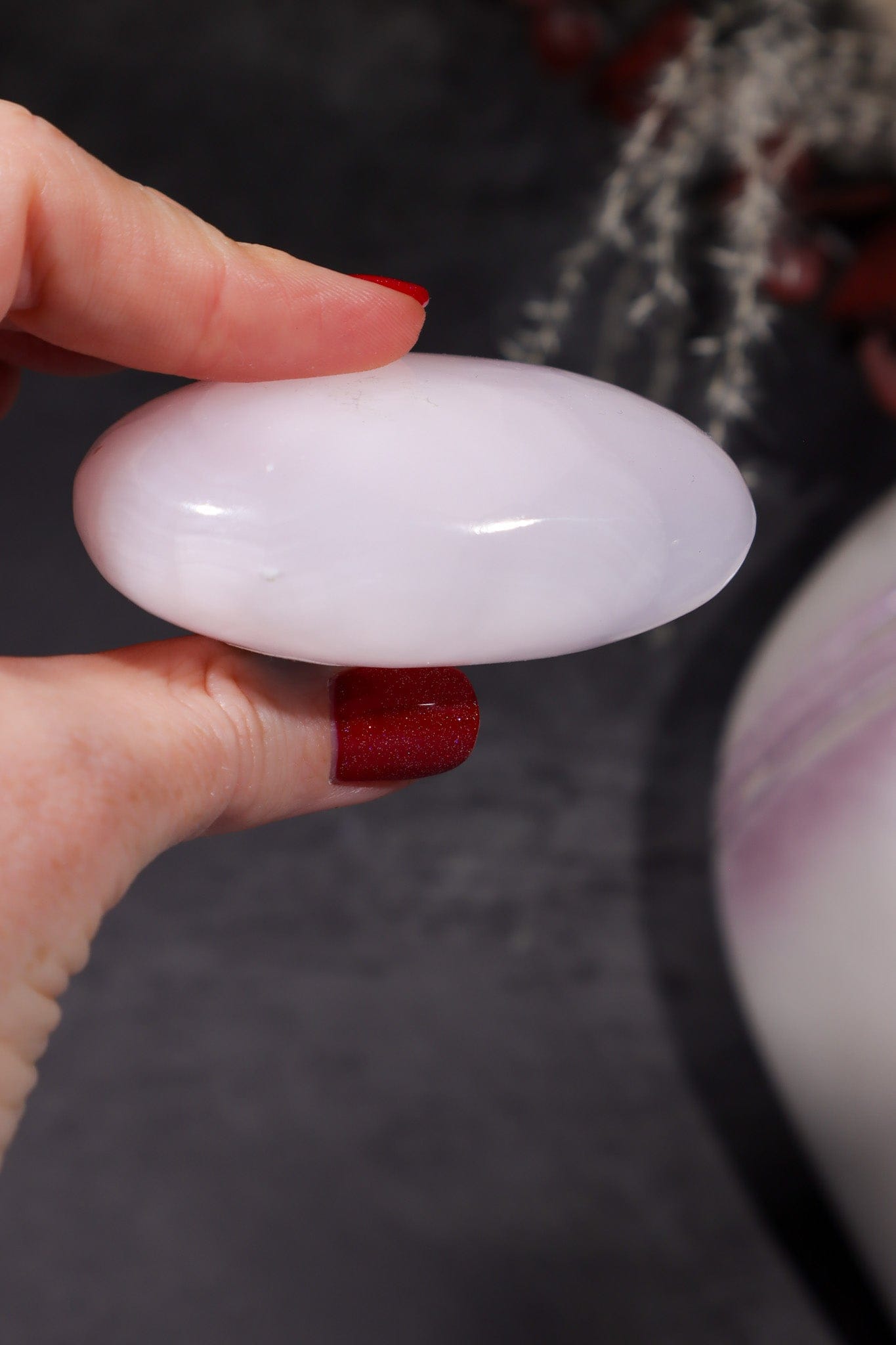 Mangano Calcite Palmstones 130 Grams Palmstones Tali & Loz Crystals