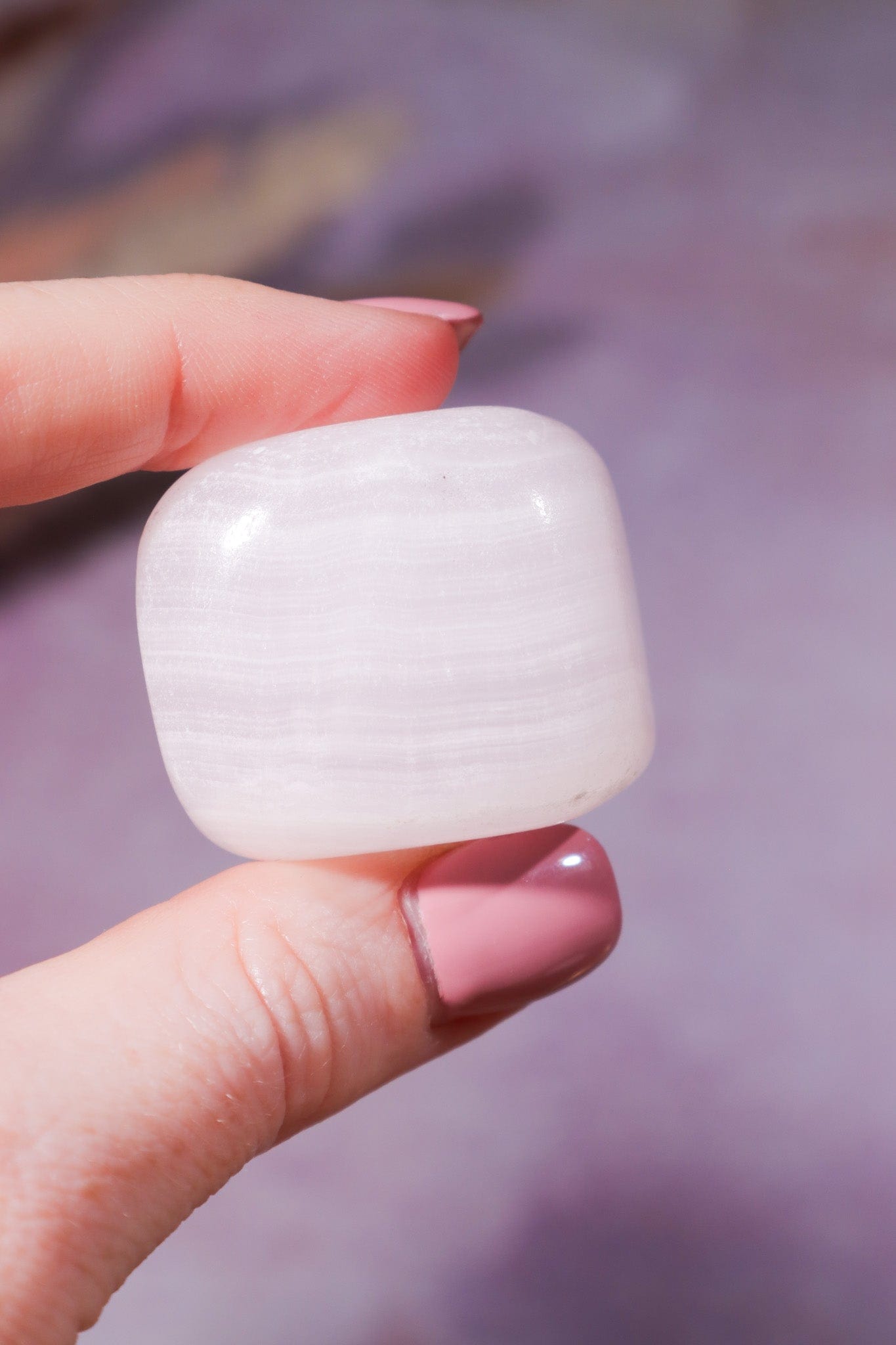 Mangano Calcite Tumblestones Large 25-35mm - Tali & Loz Crystals