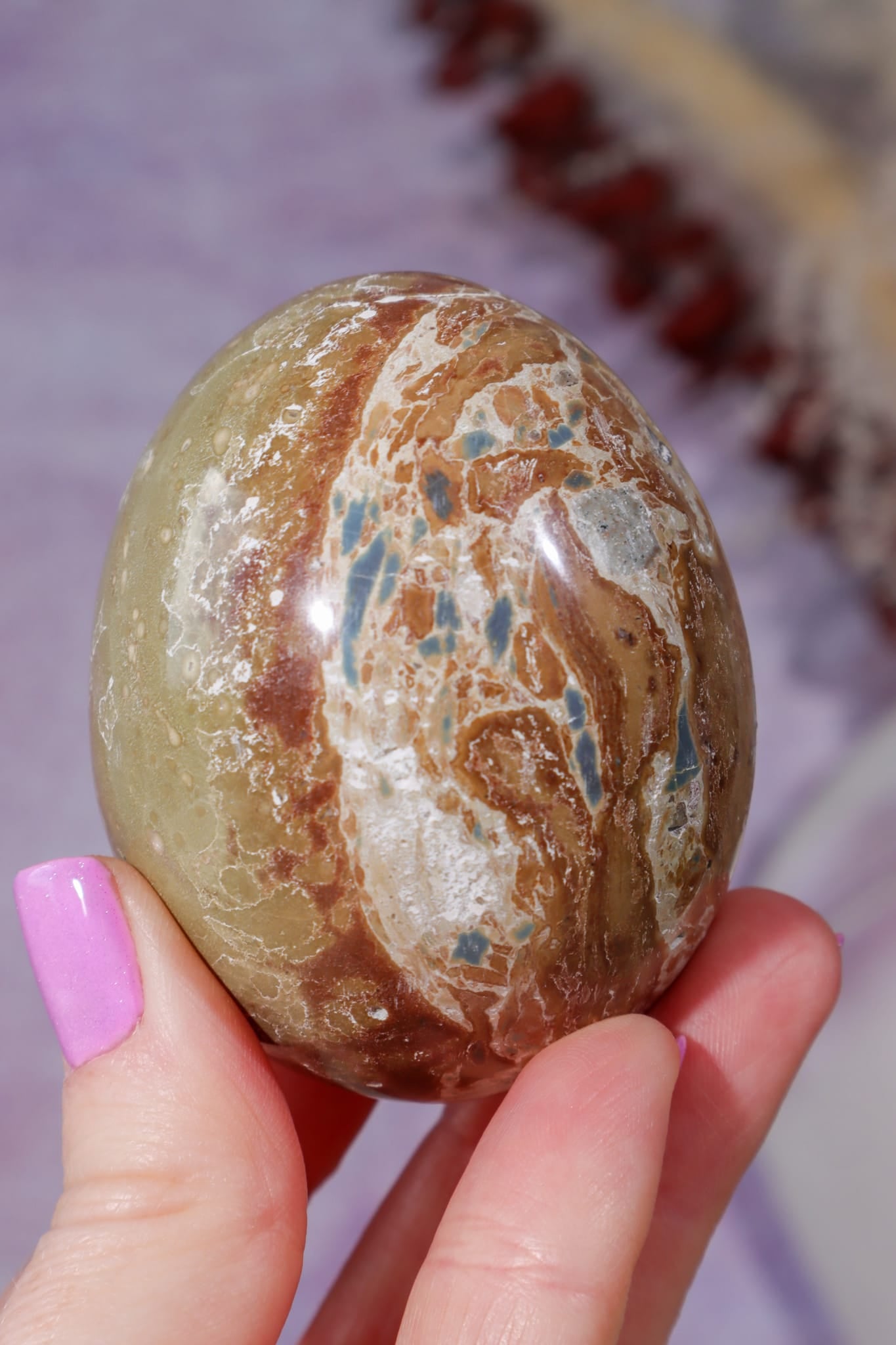 Mexican Opal Egg | 63 × 49mm | Mexico Egg Tali and Loz