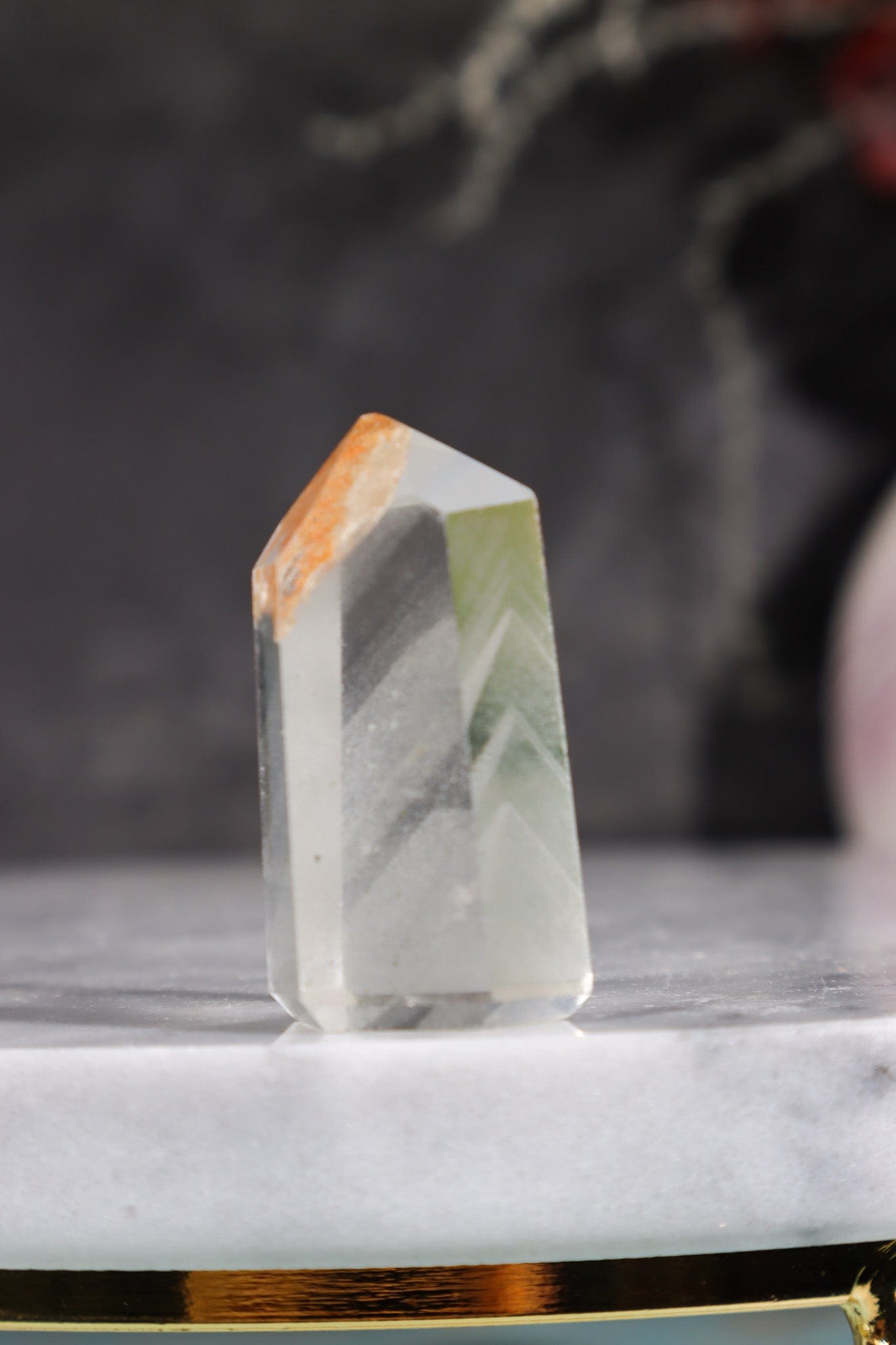 Mini Clear Quartz Tower With Phantom Inclusions 3.2cm Towers Tali & Loz Crystals