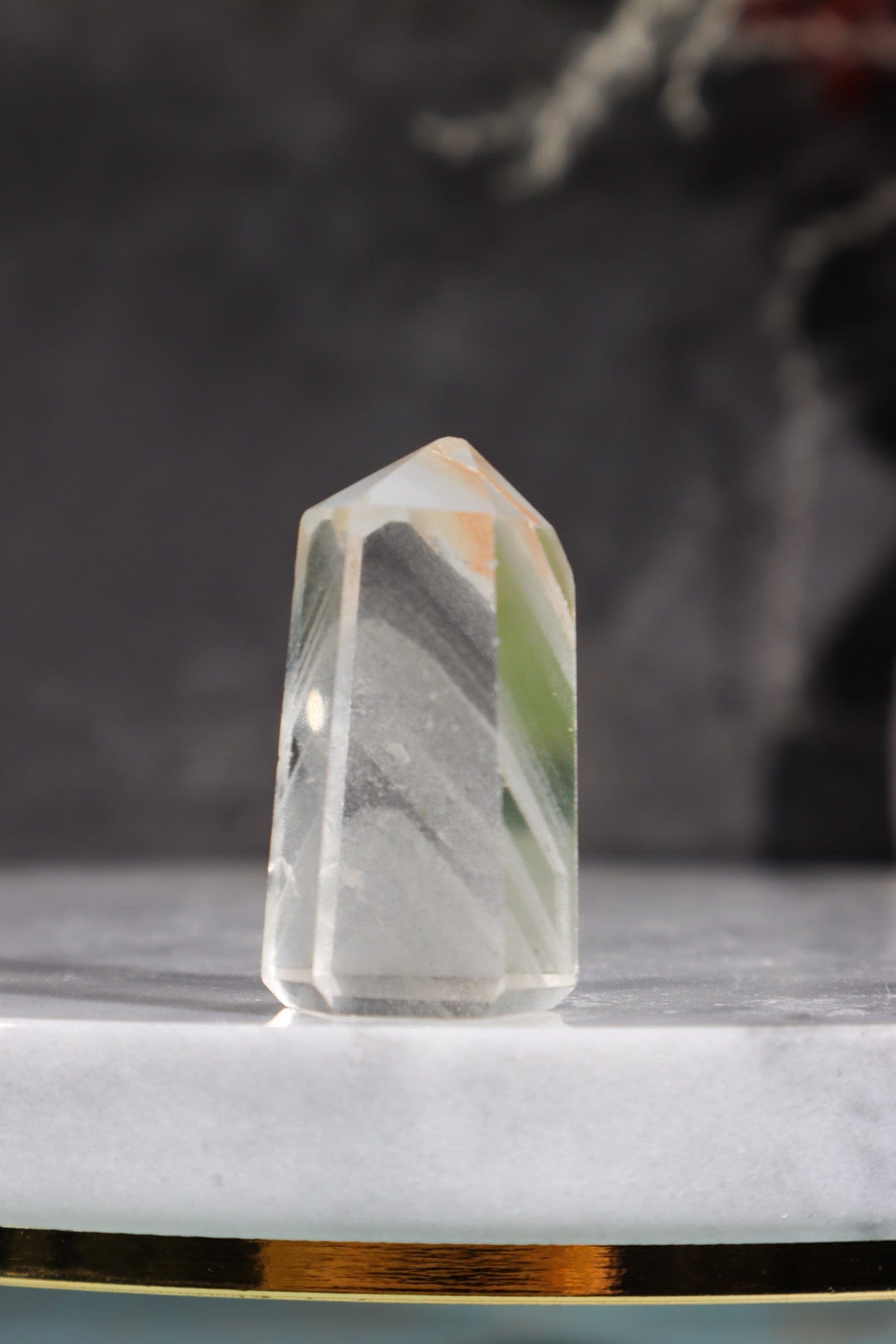 Mini Clear Quartz Tower With Phantom Inclusions 3.2cm Towers Tali & Loz Crystals