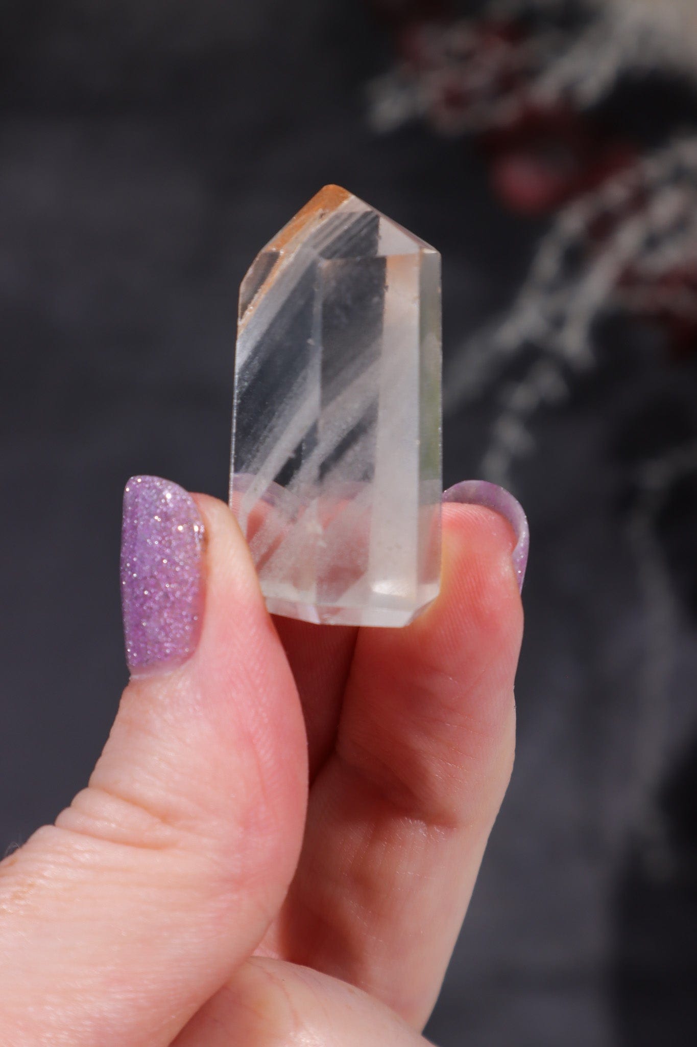 Mini Clear Quartz Tower With Phantom Inclusions Towers Tali & Loz Crystals