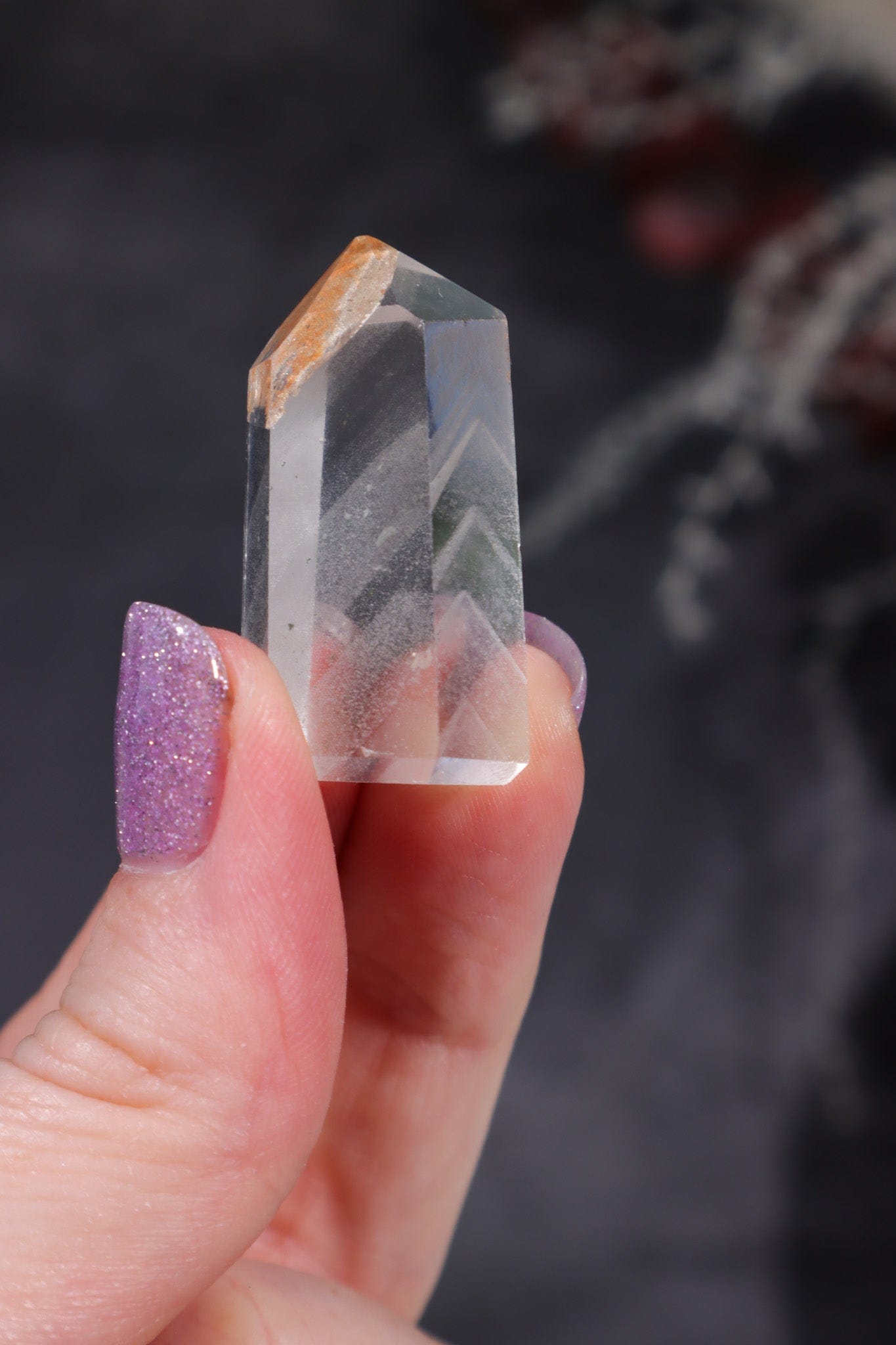 Mini Clear Quartz Tower With Phantom Inclusions Towers Tali & Loz Crystals