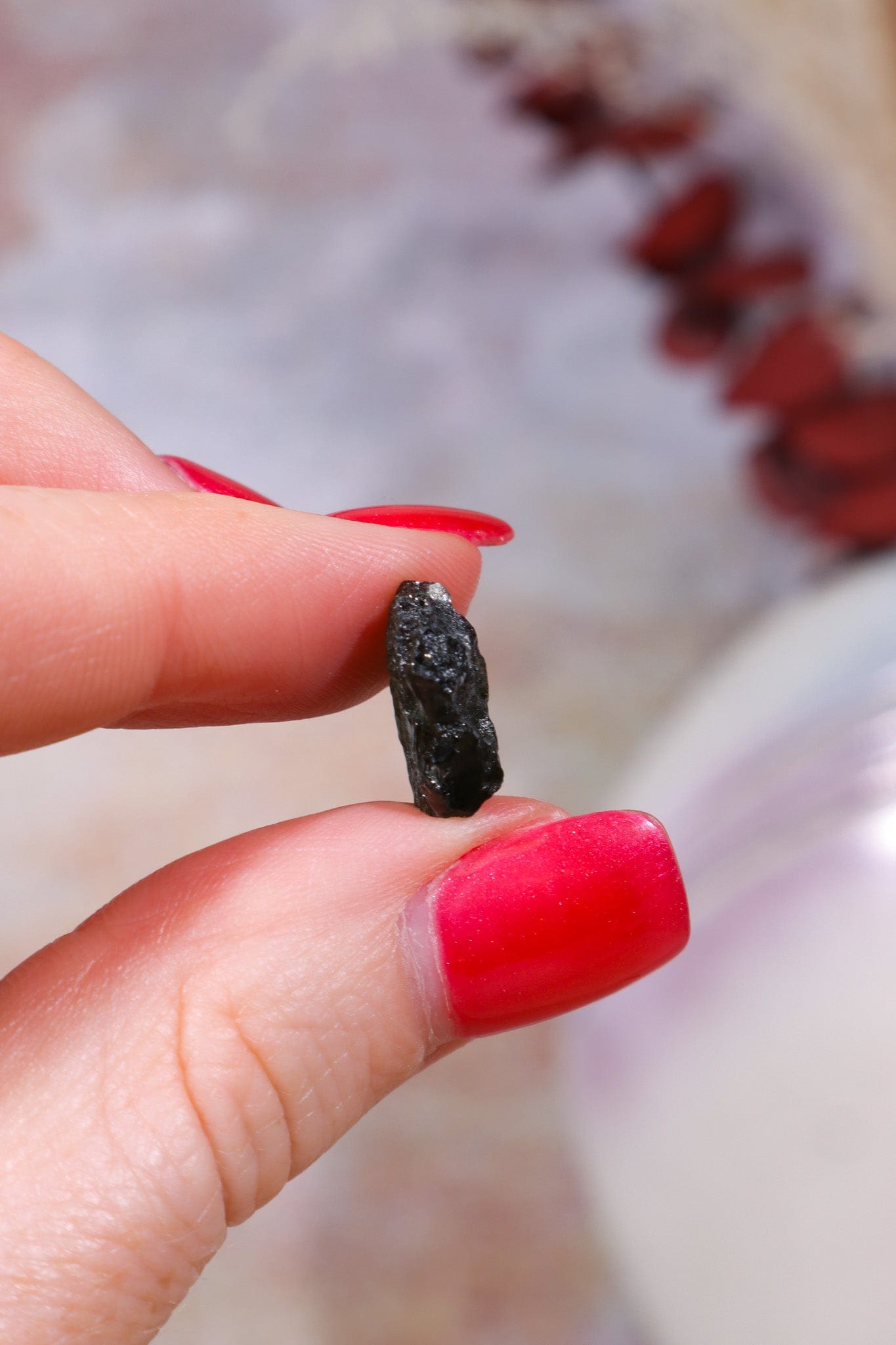 Moldavite Tektite 1.02gr Tektites Tali & Loz Crystals