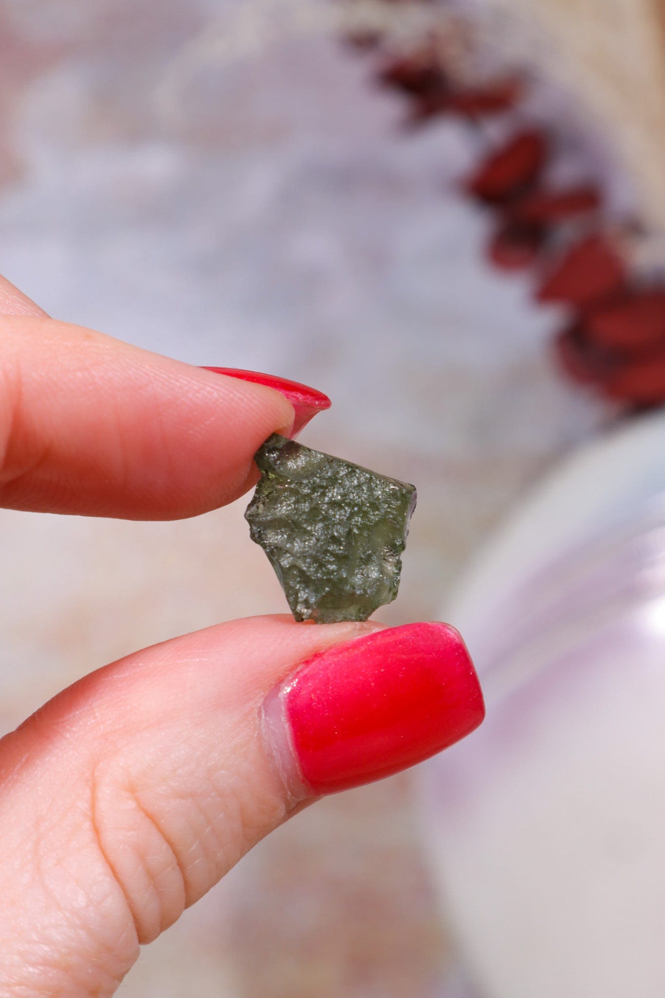 Moldavite Tektite 1.02gr Tektites Tali & Loz Crystals