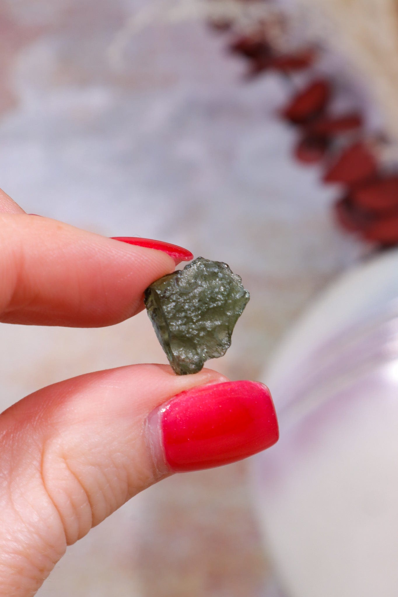 Moldavite Tektite 1.02gr Tektites Tali & Loz Crystals
