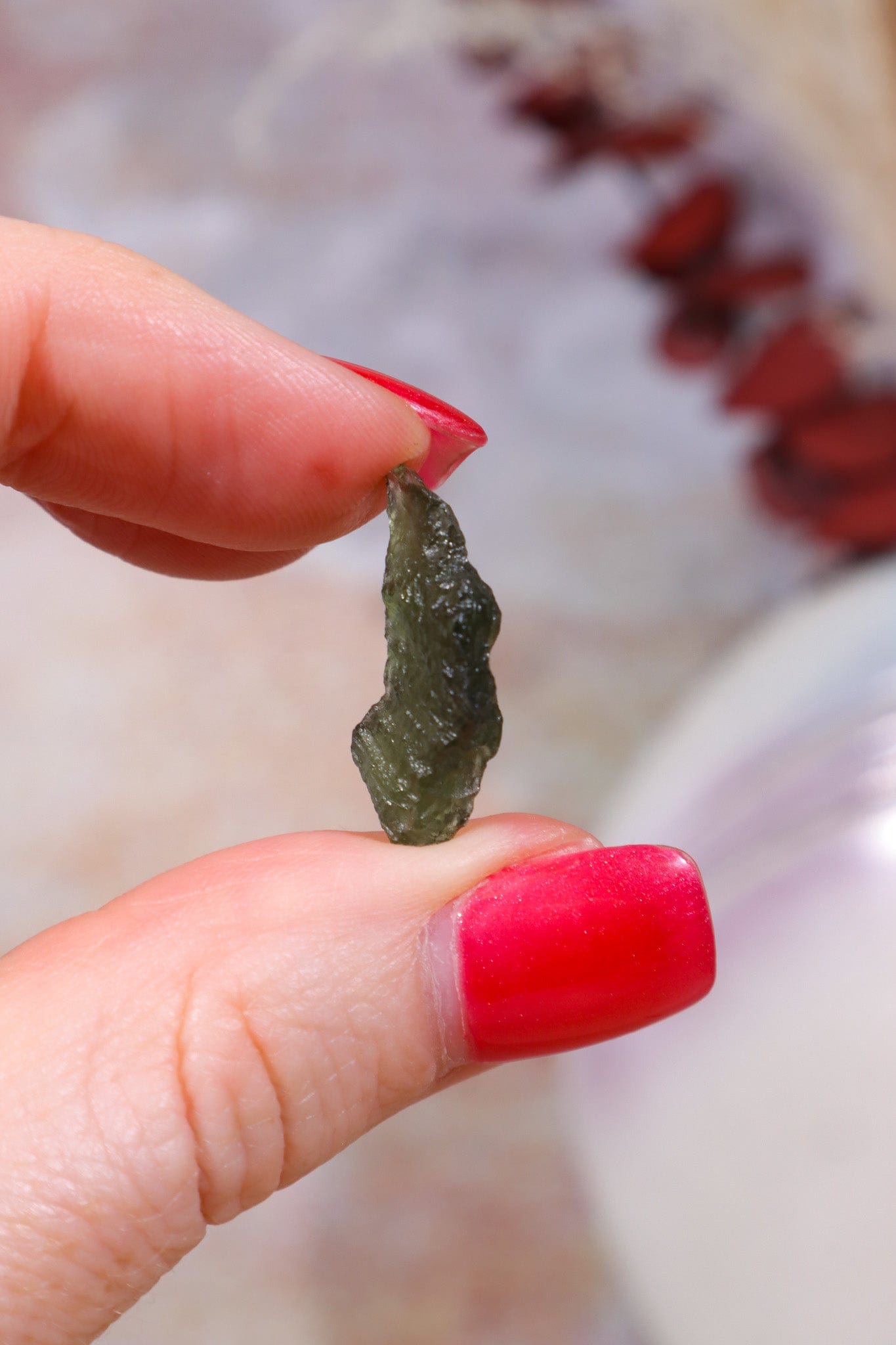 Moldavite Tektite 1.06gr Tektites Tali & Loz Crystals