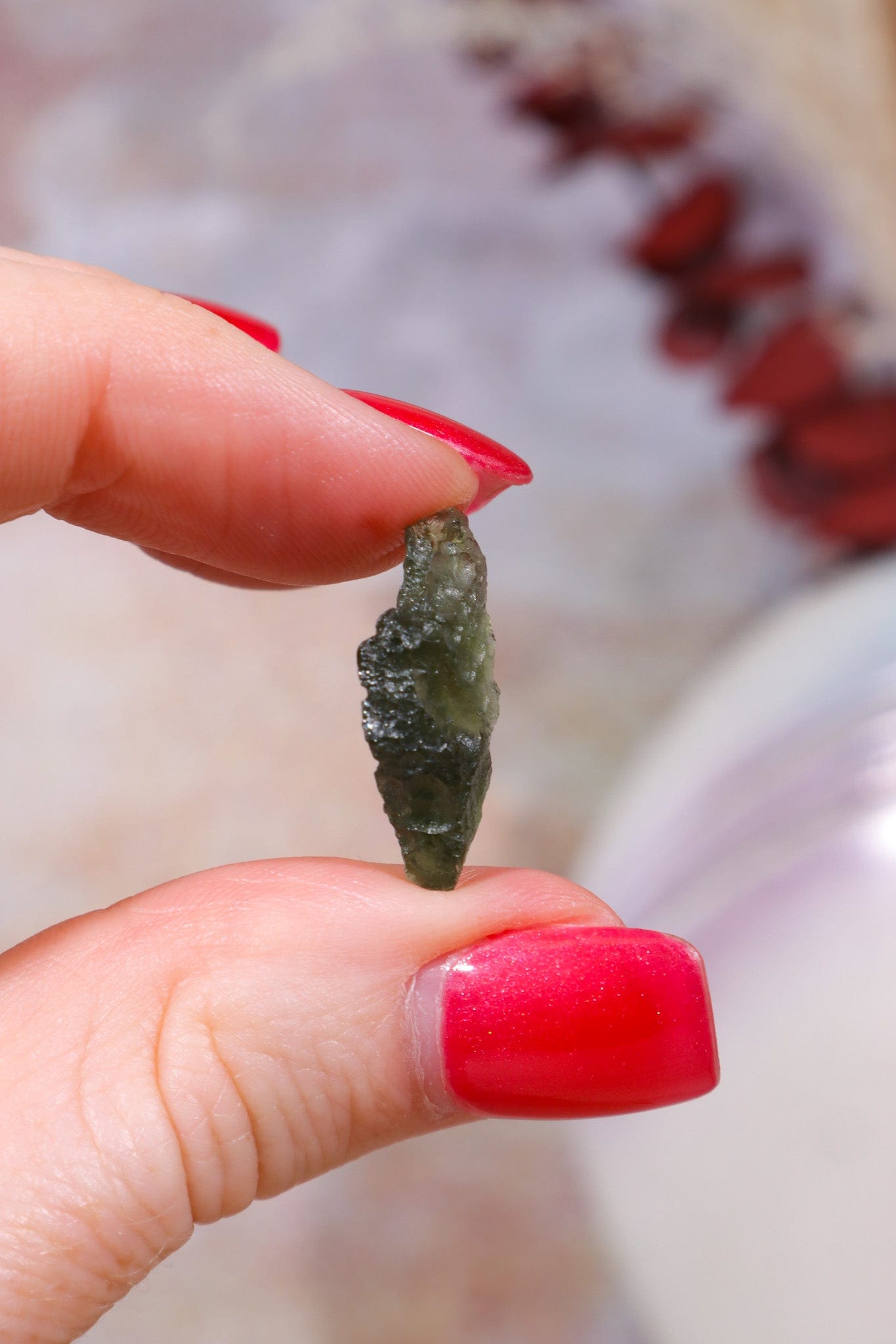 Moldavite Tektite 1.06gr Tektites Tali & Loz Crystals