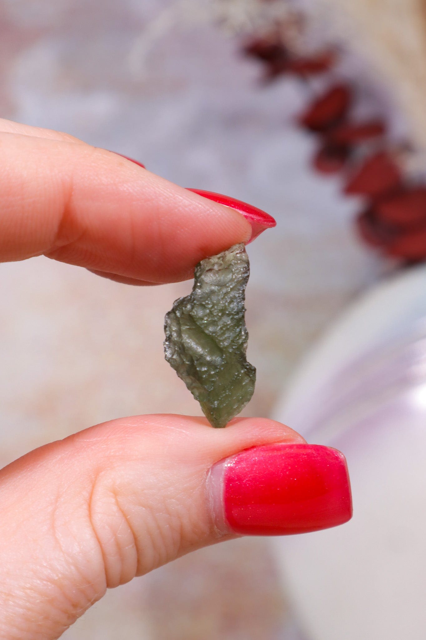 Moldavite Tektite 1.06gr Tektites Tali & Loz Crystals